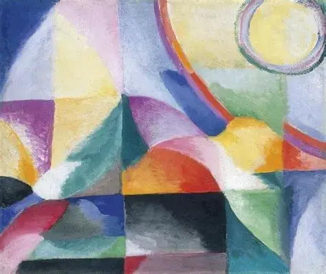 Sonia Delaunay, Simultaneous Contrasts, 1913. Oil on canvas. Museo Thyssen-Bornemisza, Madrid | Museo Thyssen-Bornemisza collection