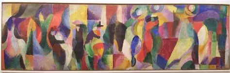 Sonia Delaunay, Bal Bullier, 1913. Oil on canvas, 97 × 336.5 cm. Musée National d’Art Moderne, Centre Pompidou, Paris | Centre Pompidou collection