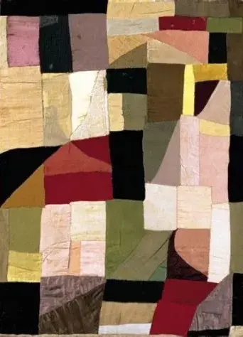 Sonia Delaunay, Couverture de berceau (Cradle cover), 1911. Patchwork fabric. Musée National d’Art Moderne, Centre Pompidou, Paris | Centre Pompidou collection
