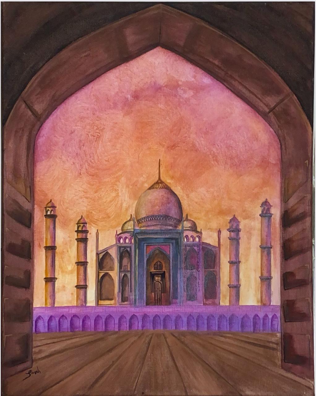 Always & Forever by Sarah Parvez Ahmed Peshimam - Taj Mahal through a Mughal archway