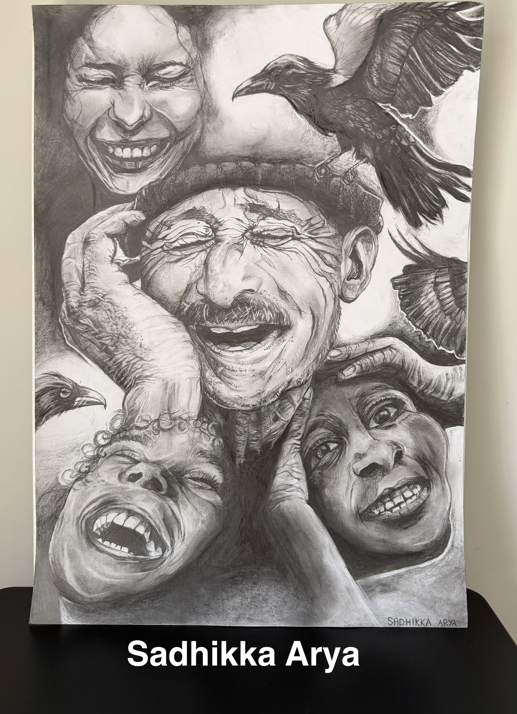 EMOTIONS by SADHIKKA ARYA - smiling and laughing faces with joy