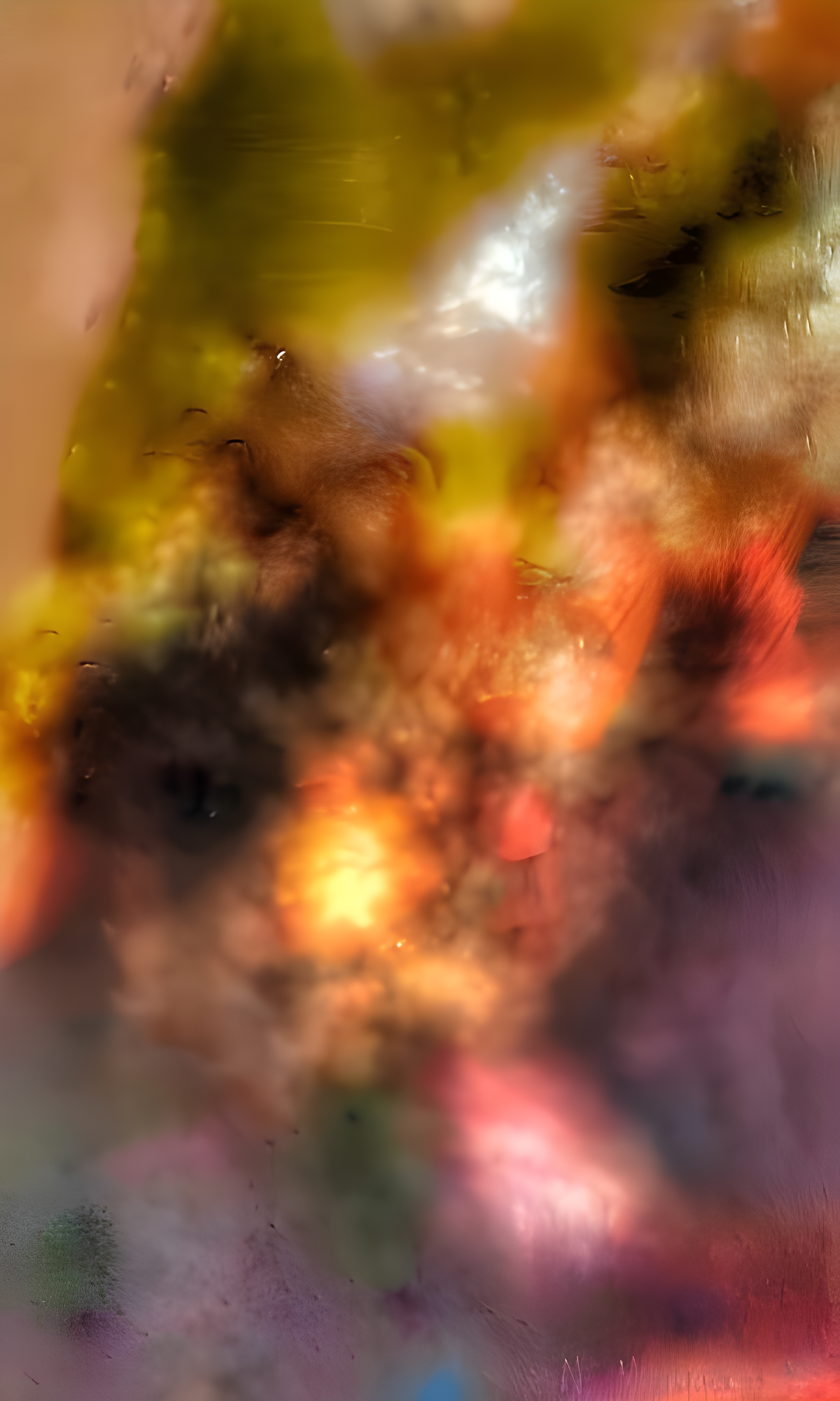 Woman of colour by Nwabisa Mjangqeka - abstract with warm and cool tones