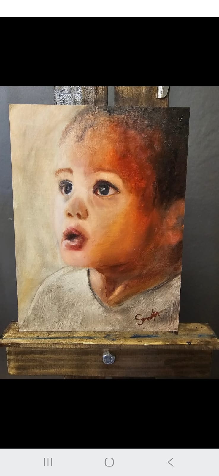 Through Innocent Eyes by Brenda van Zyl, close-up of child with wonder-filled gaze