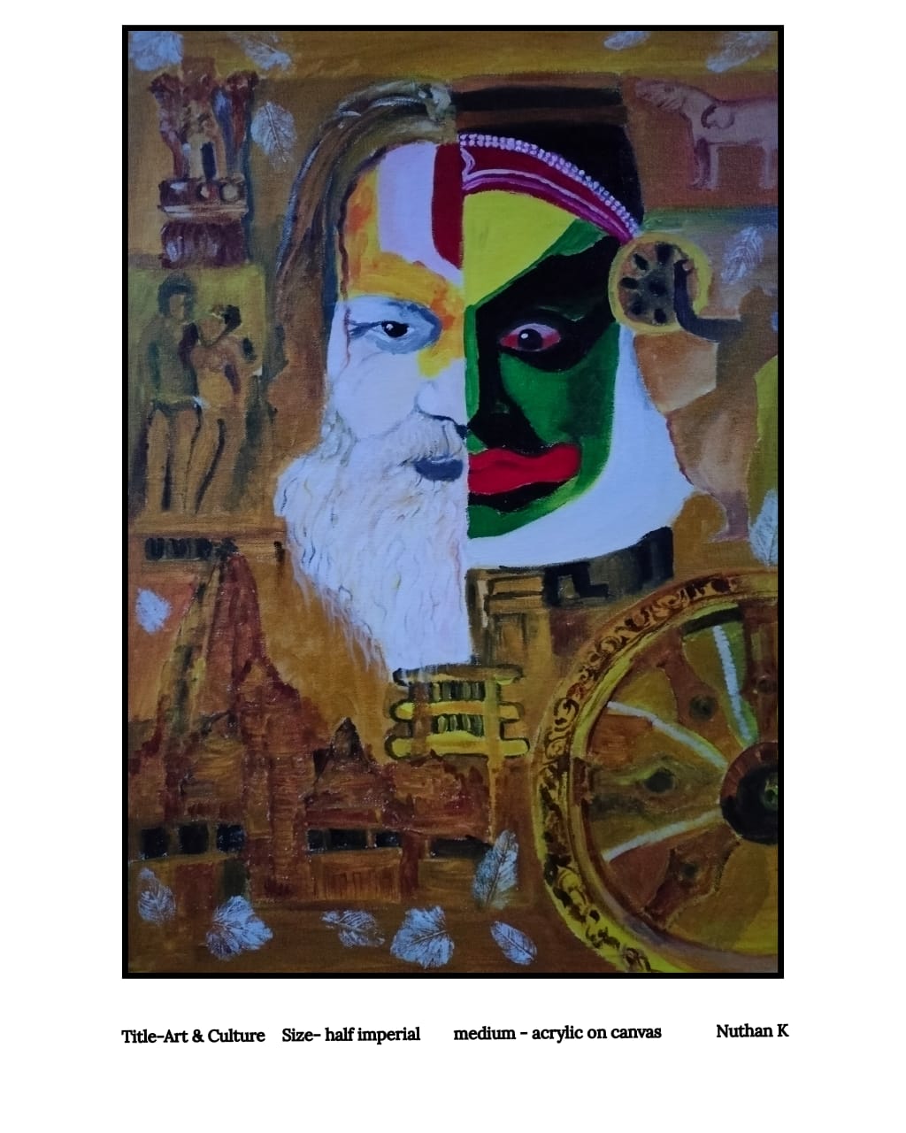 Art& culture by Nuthan K - vibrant face juxtaposition