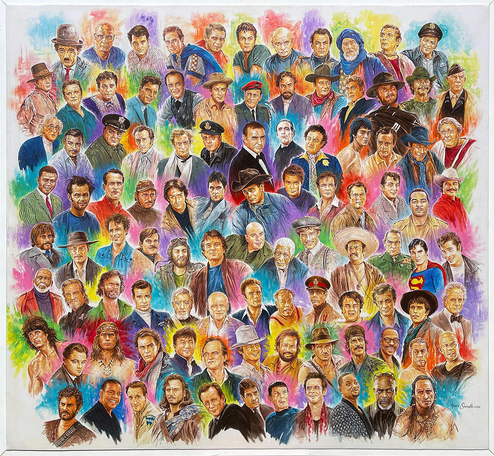 100 Hollywood Stars by Anura Srinath Malaviarachchi