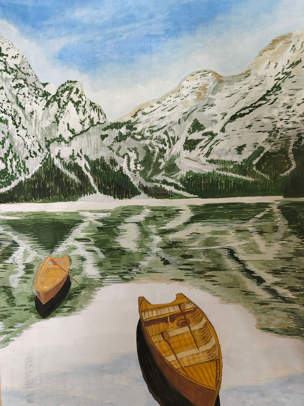 Caption Of Artwork: Landscape painting (Water colors)