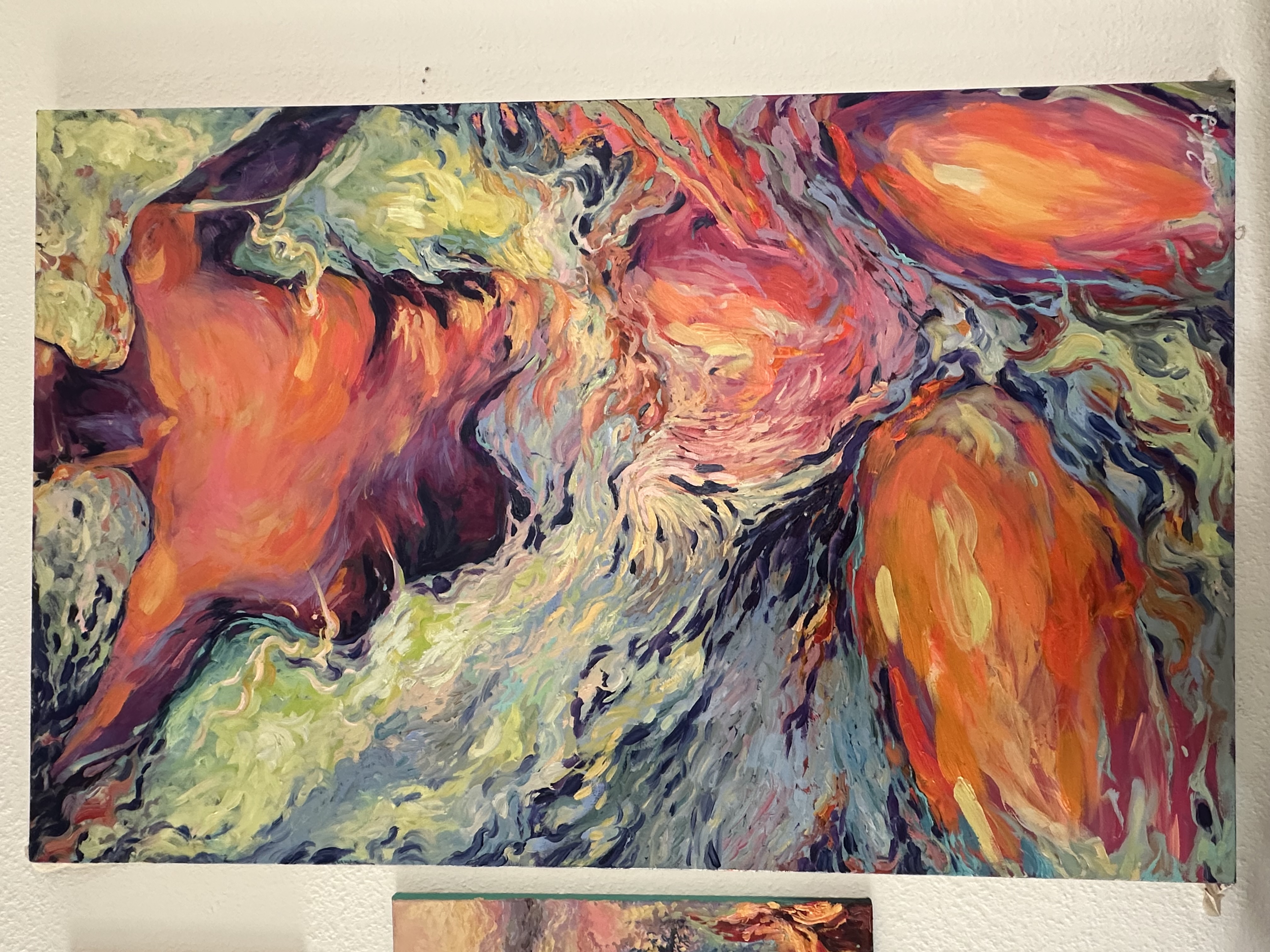 Gefühle in Flammen by Mariami, vibrant colors and abstract forms