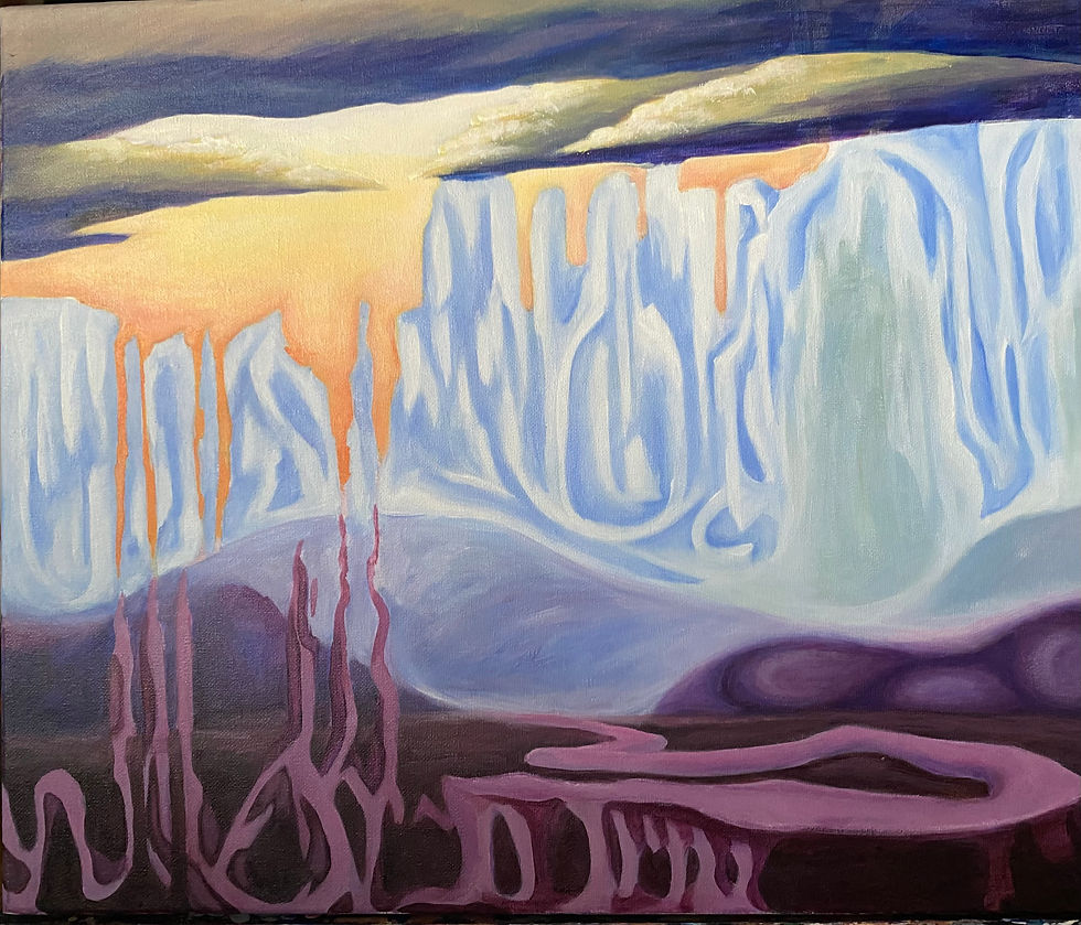 Caption Of Artwork: BALANCE — Psy4 (2025, Acrylic on canvas, 16” × 20”)