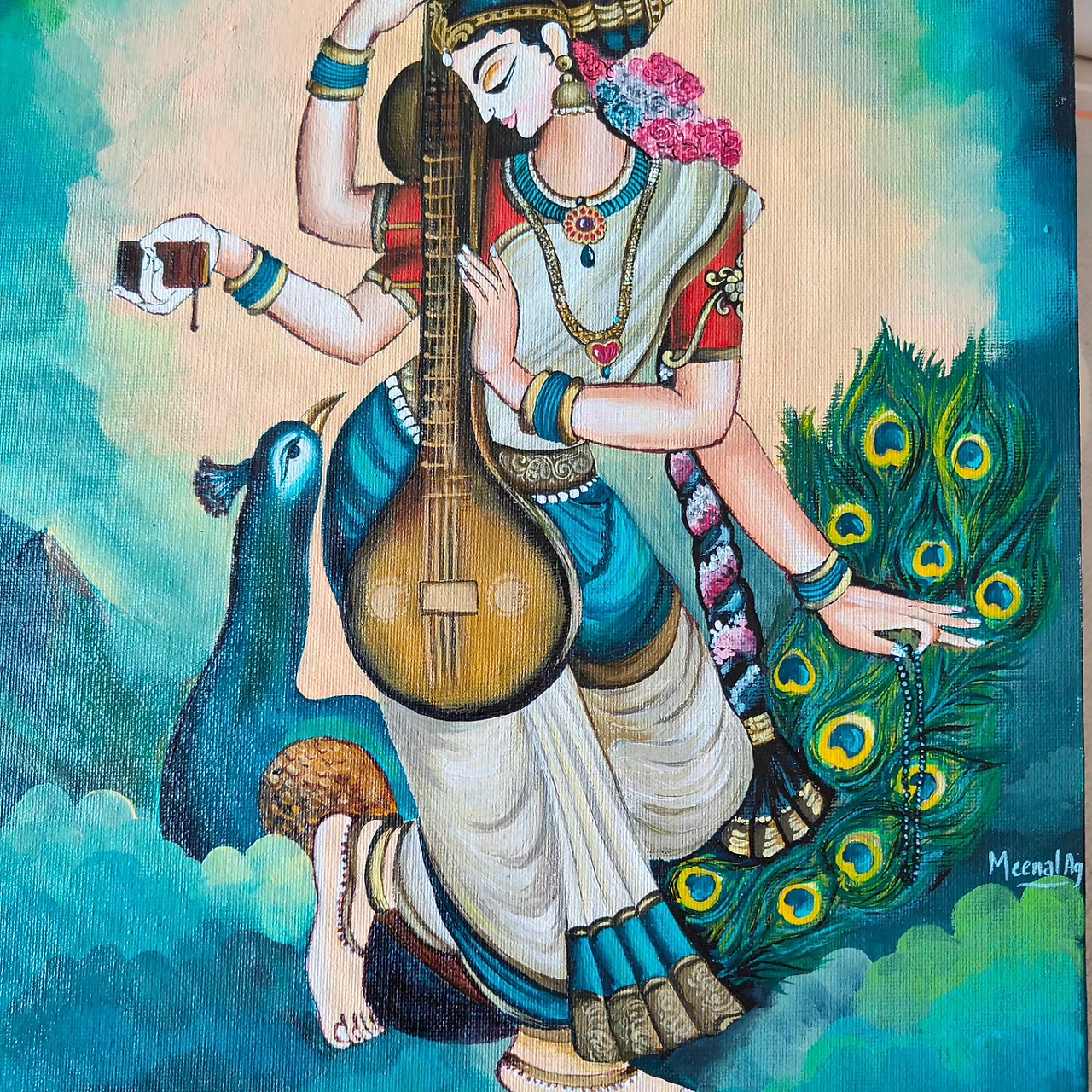 Maa Saraswati's presence fills