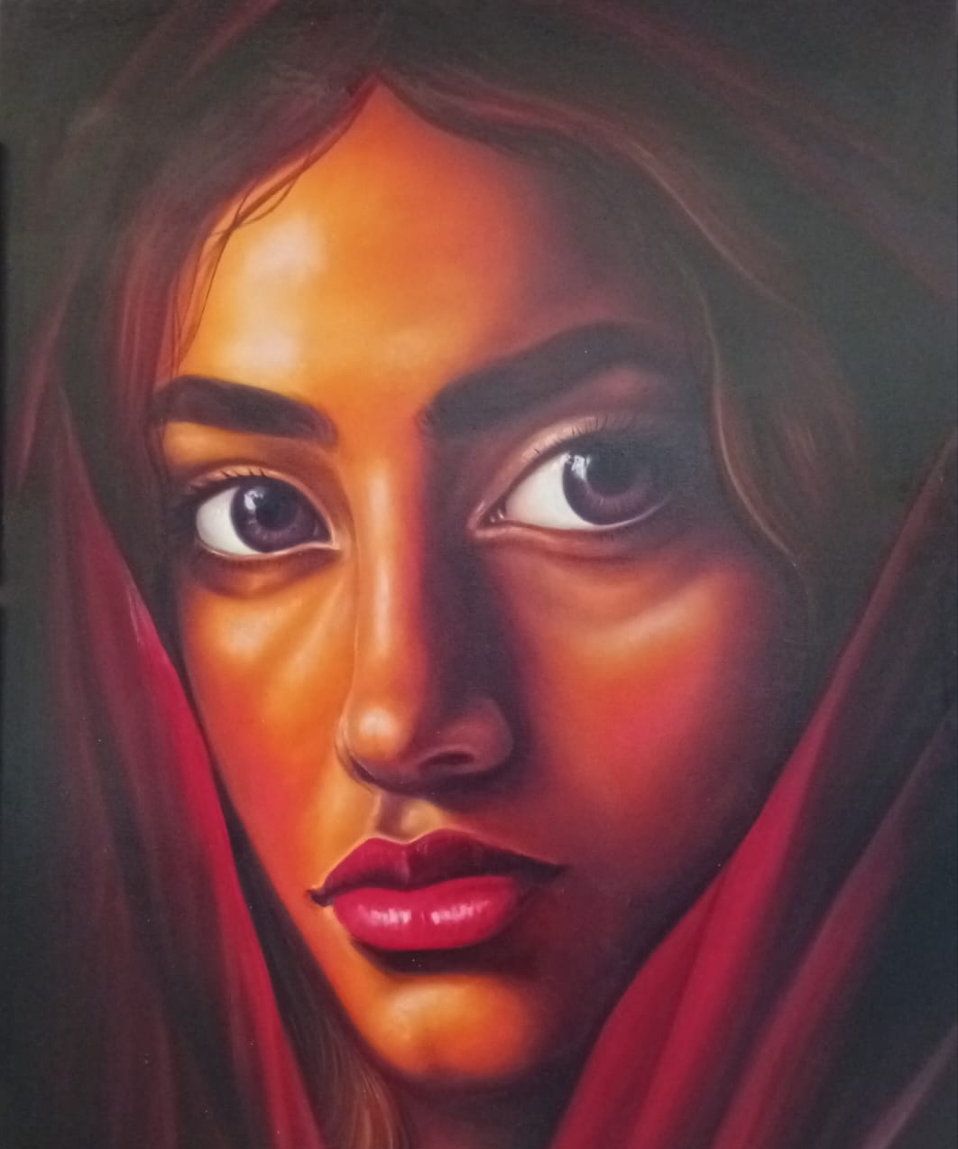 Whispering Eyes by Chanaka prasanna - close-up portrait with expressive eyes