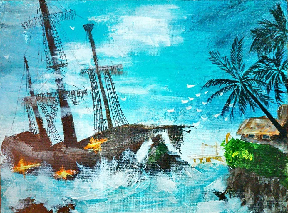 Caption Of Artwork: Steady hearts, stormy skies