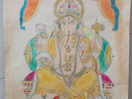 Vighnaharta Ganesha Painting