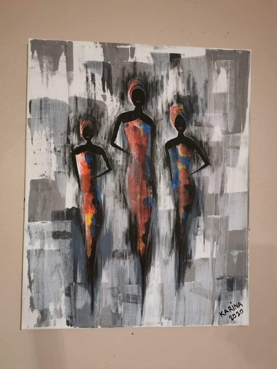 Africa pride by Karina Botha, featuring silhouetted figures and abstract background
