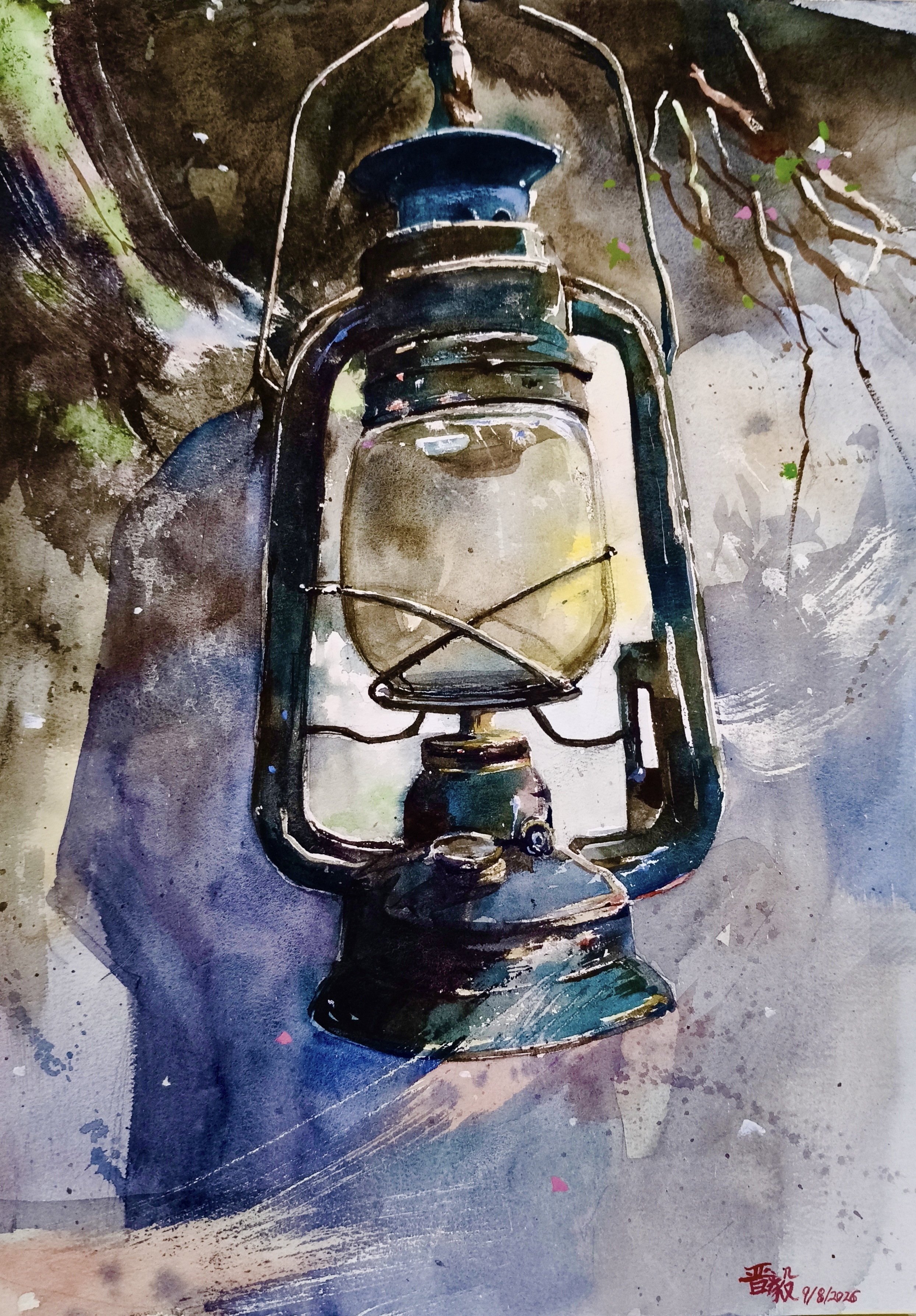 Beyond light by Benjamin Ho Jin Yi, featuring an old-fashioned kerosene lamp