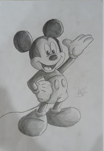 ART5 by AABAN SYED, featuring a classic cartoon character