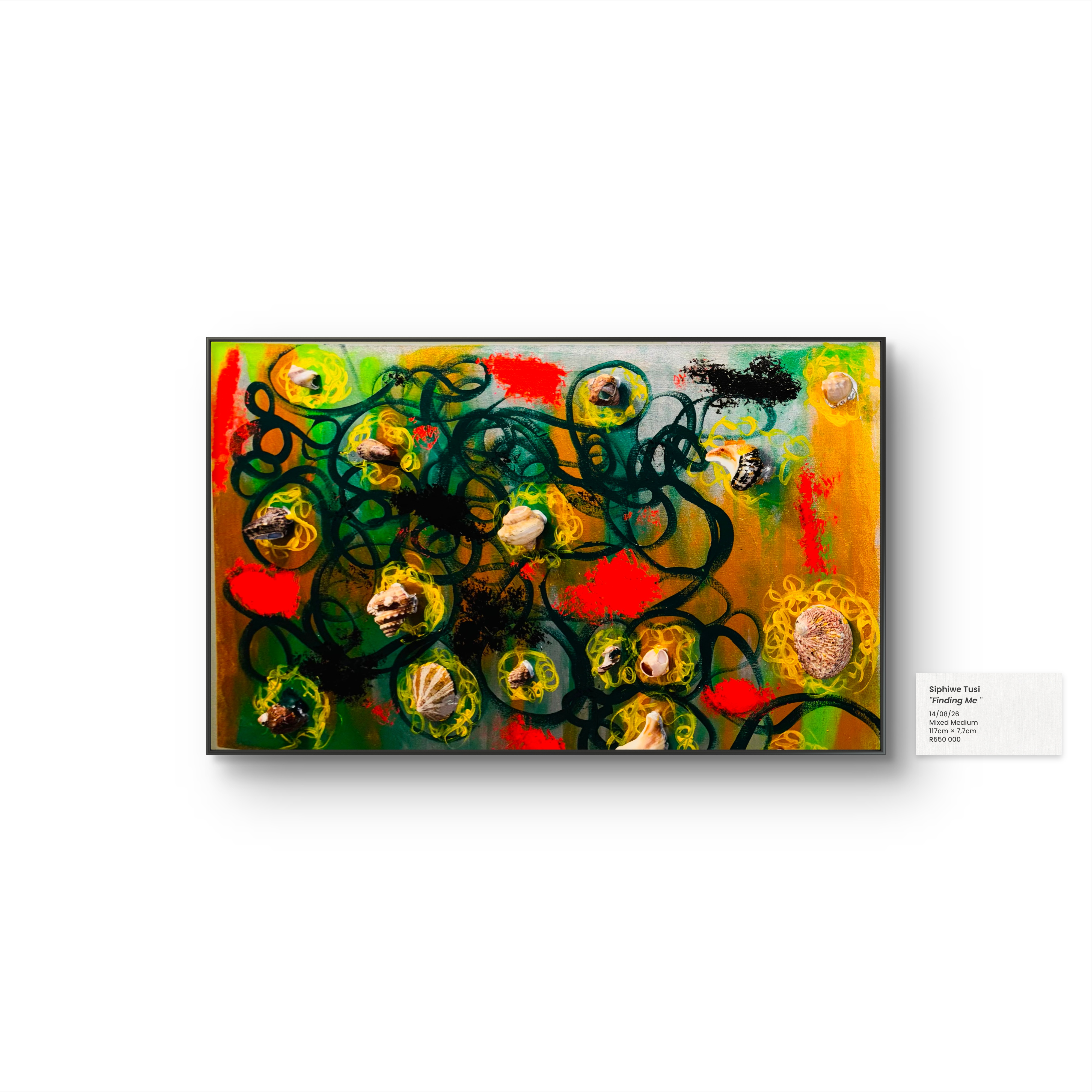 Finding Me by Siphiwe Tusi, dynamic layered textures and colors