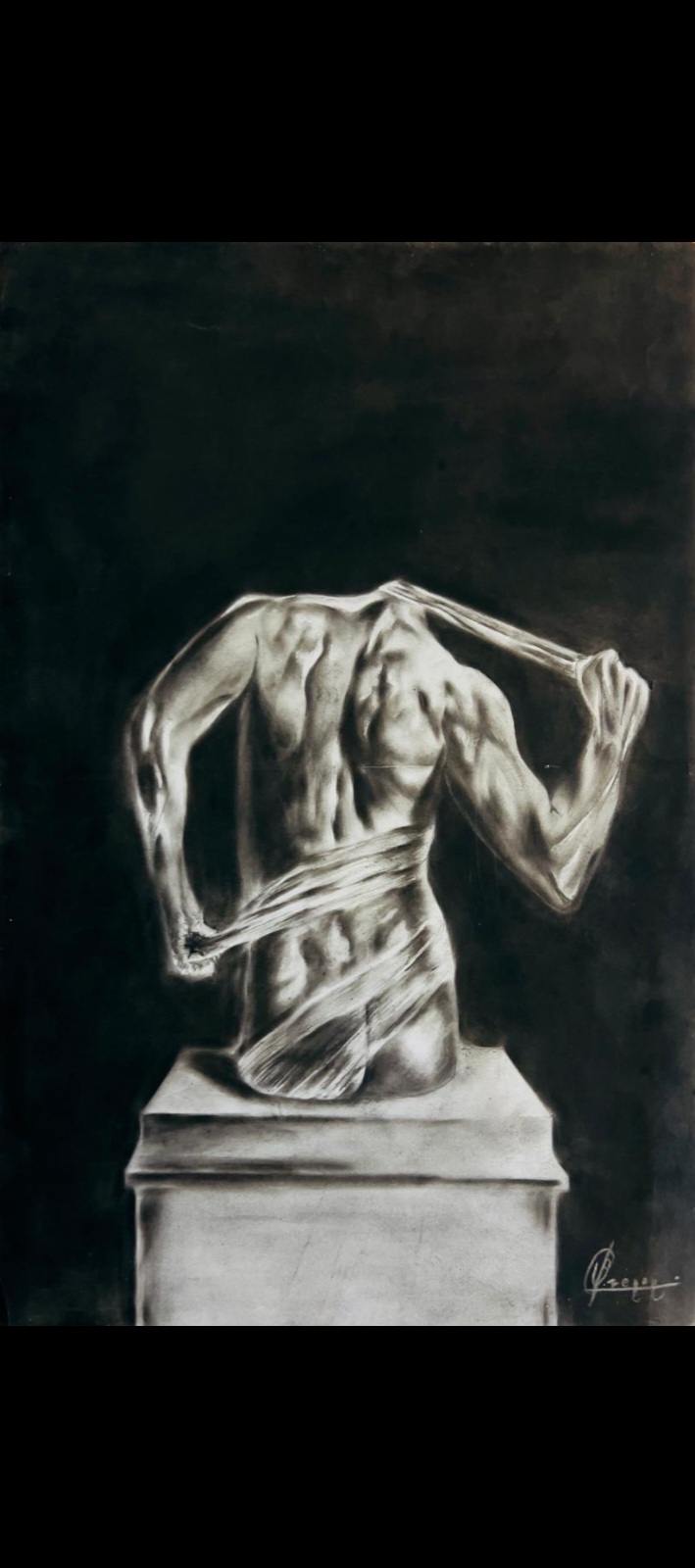 The slave worker by L.Brenon Fernando, detailed muscular male figure