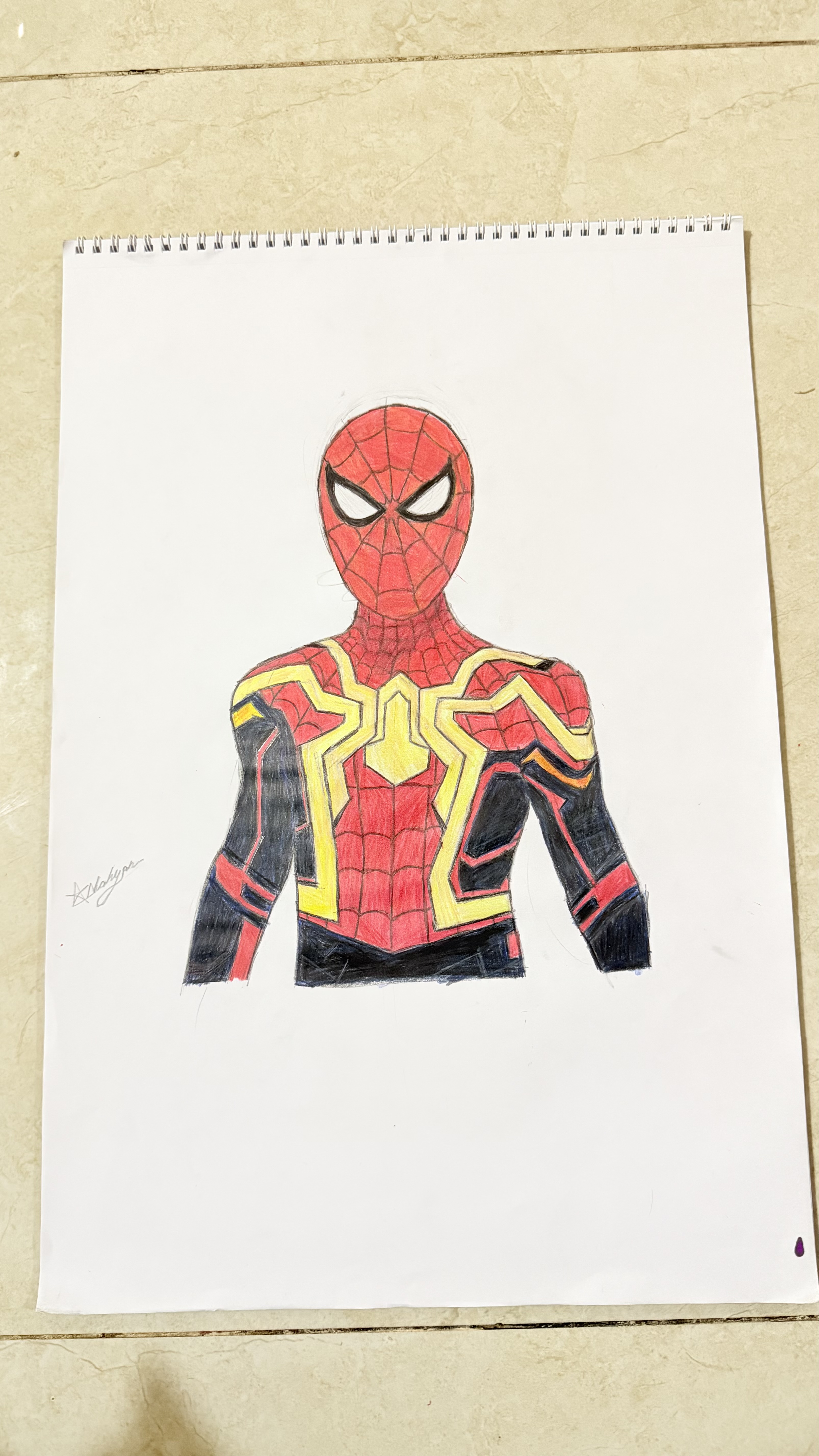 CARTOON by MUHAMMAD NAHYAN - vivid Spider-Man depiction