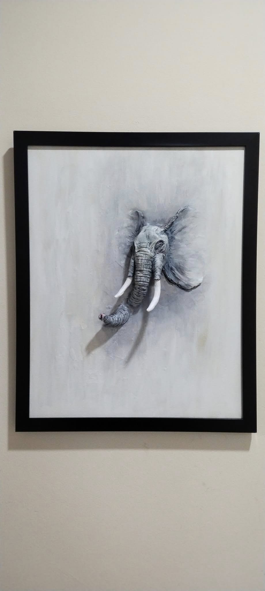 3D Art by dennis dennis - three-dimensional elephant sculpture