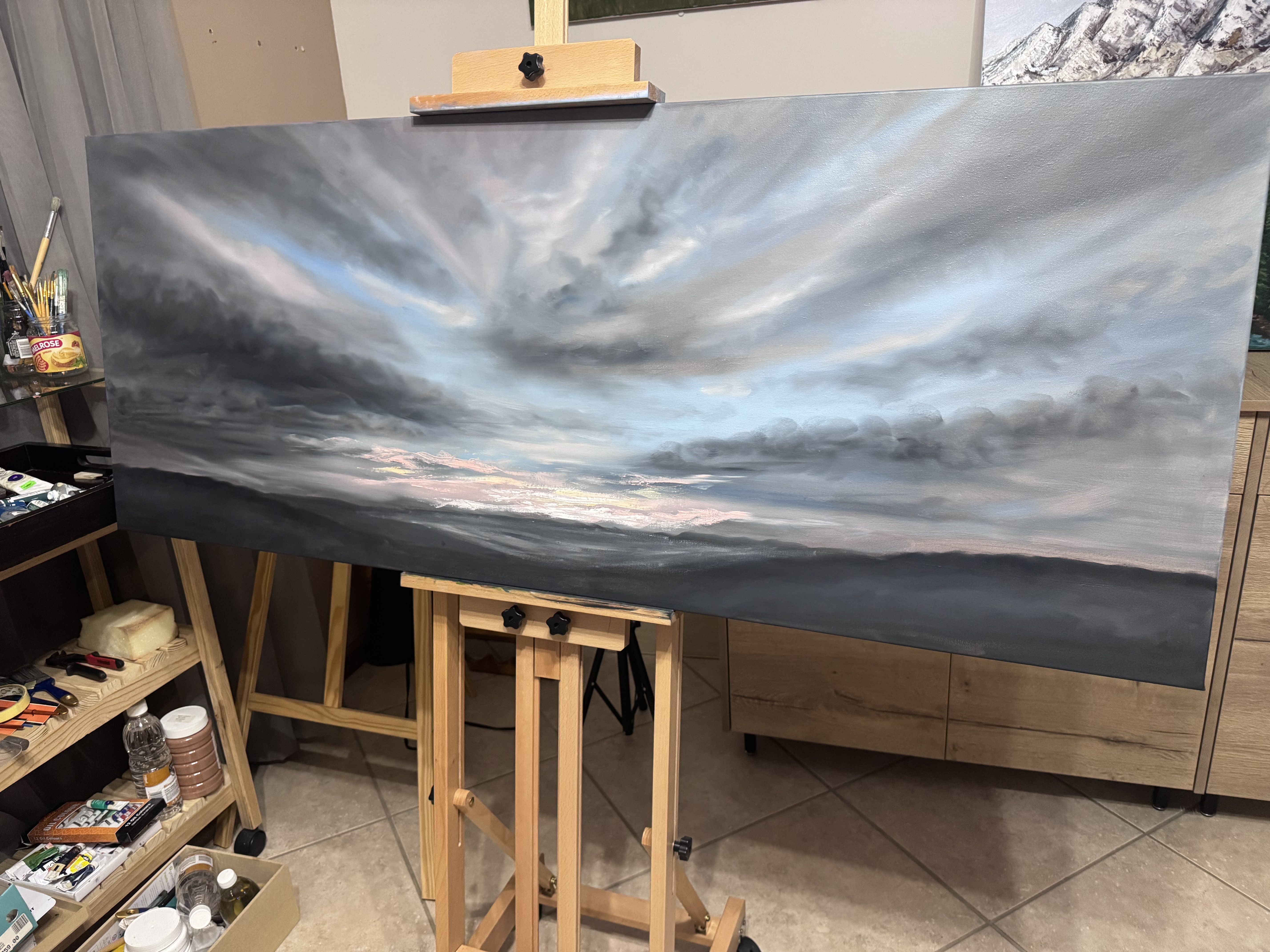 Before the Light by Venessa Sunkel - dramatic skyscape with clouds and light