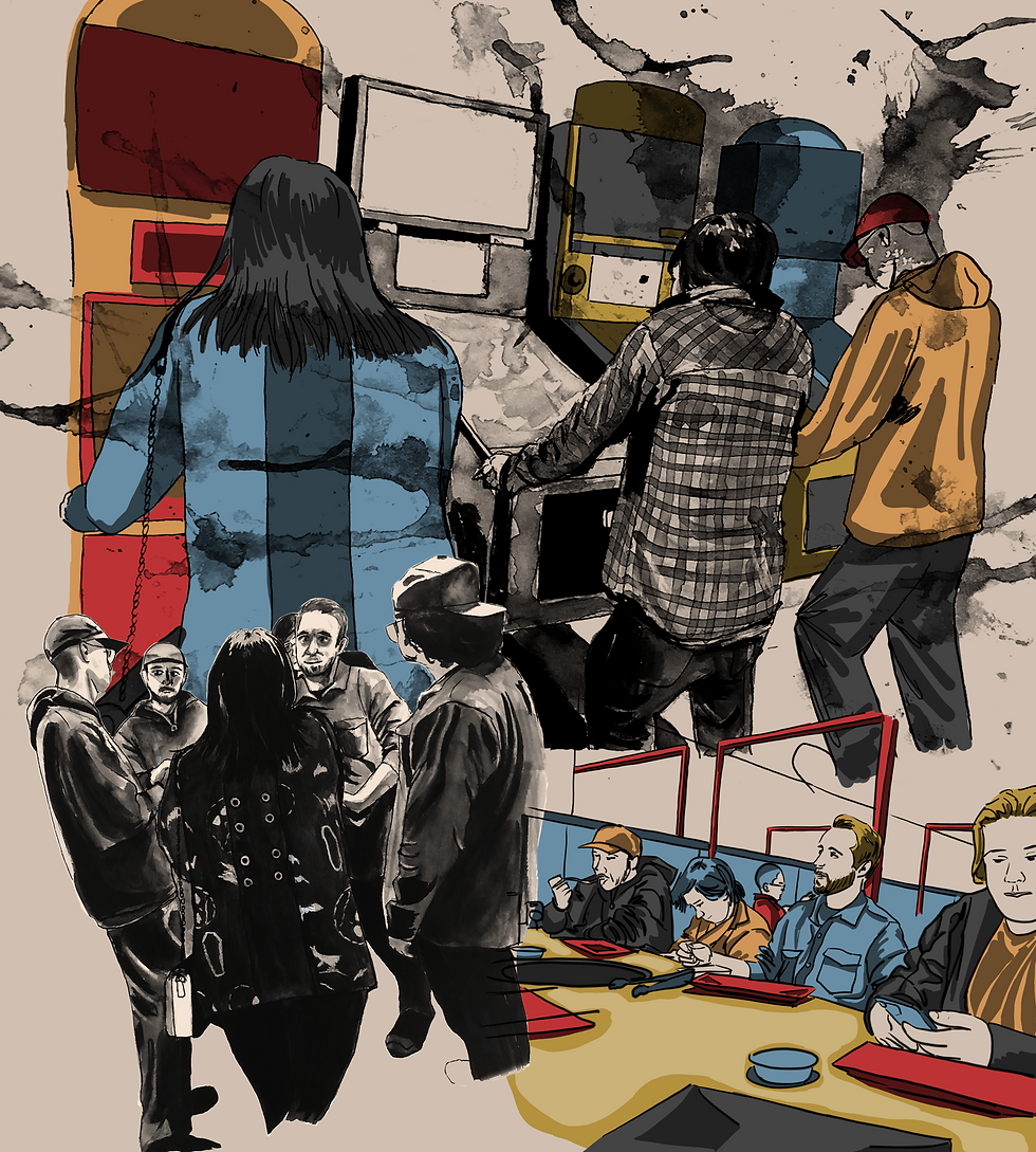 Caption Of Artwork: Media: India ink/digital collage