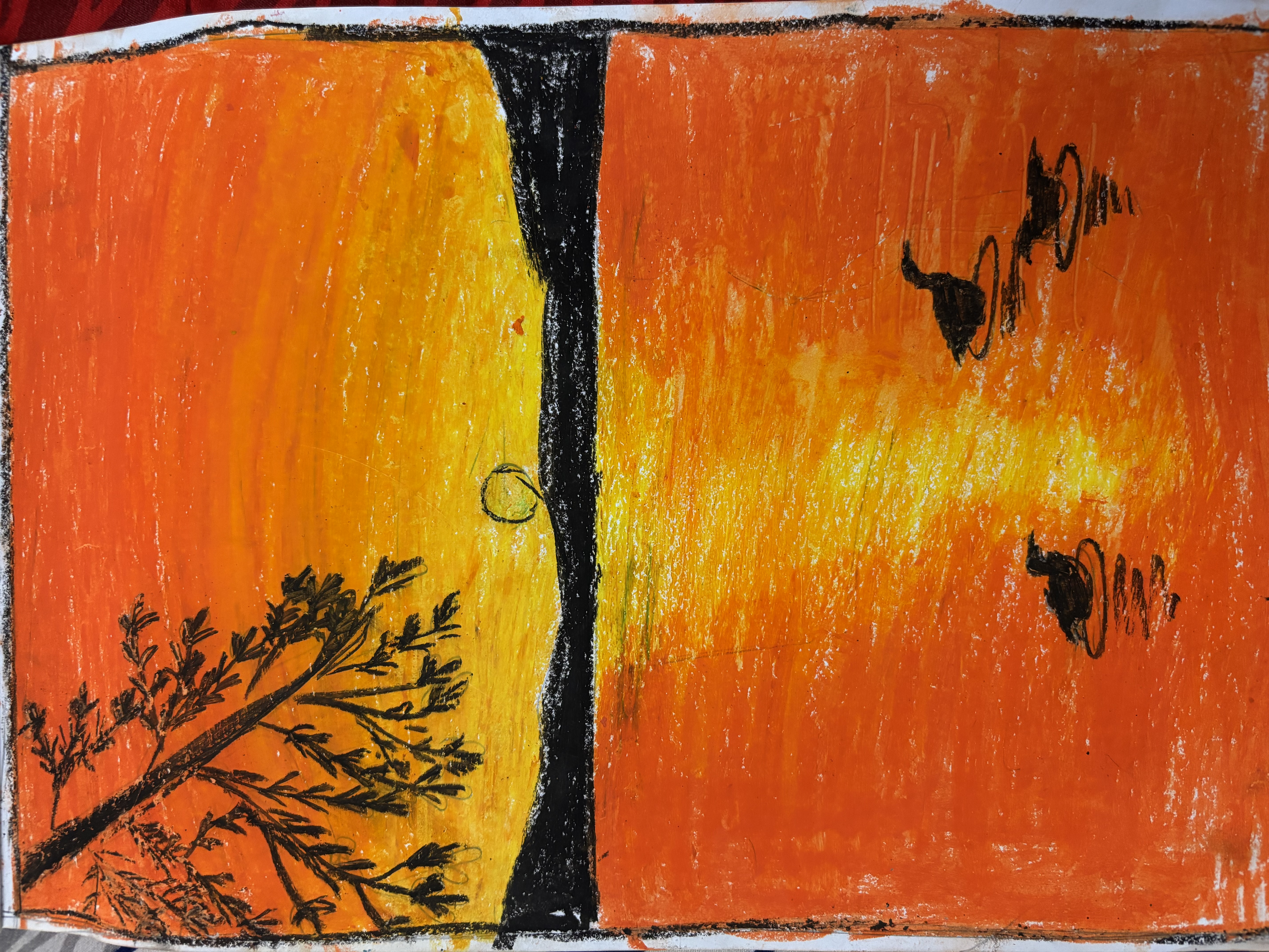 Sunrise on the River by Shrestha Singha, depicting a serene sunrise over a river