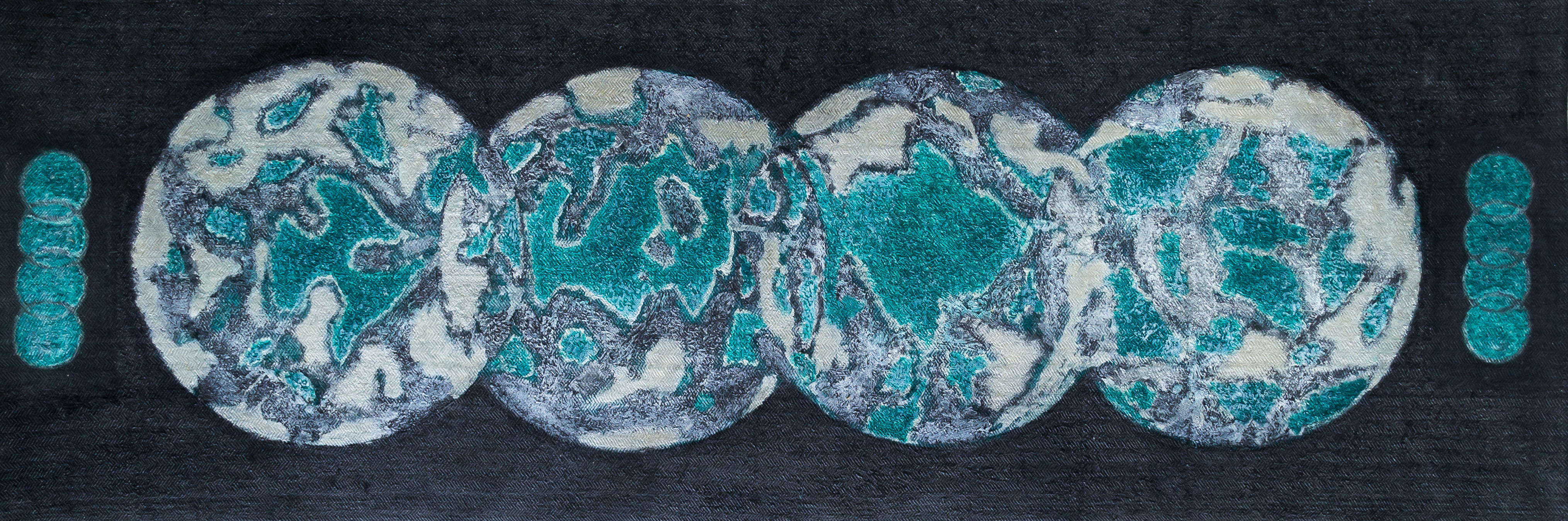 Audi - the owner of the four rings by Ol'svol'd, abstract circles in teal-gray patterns