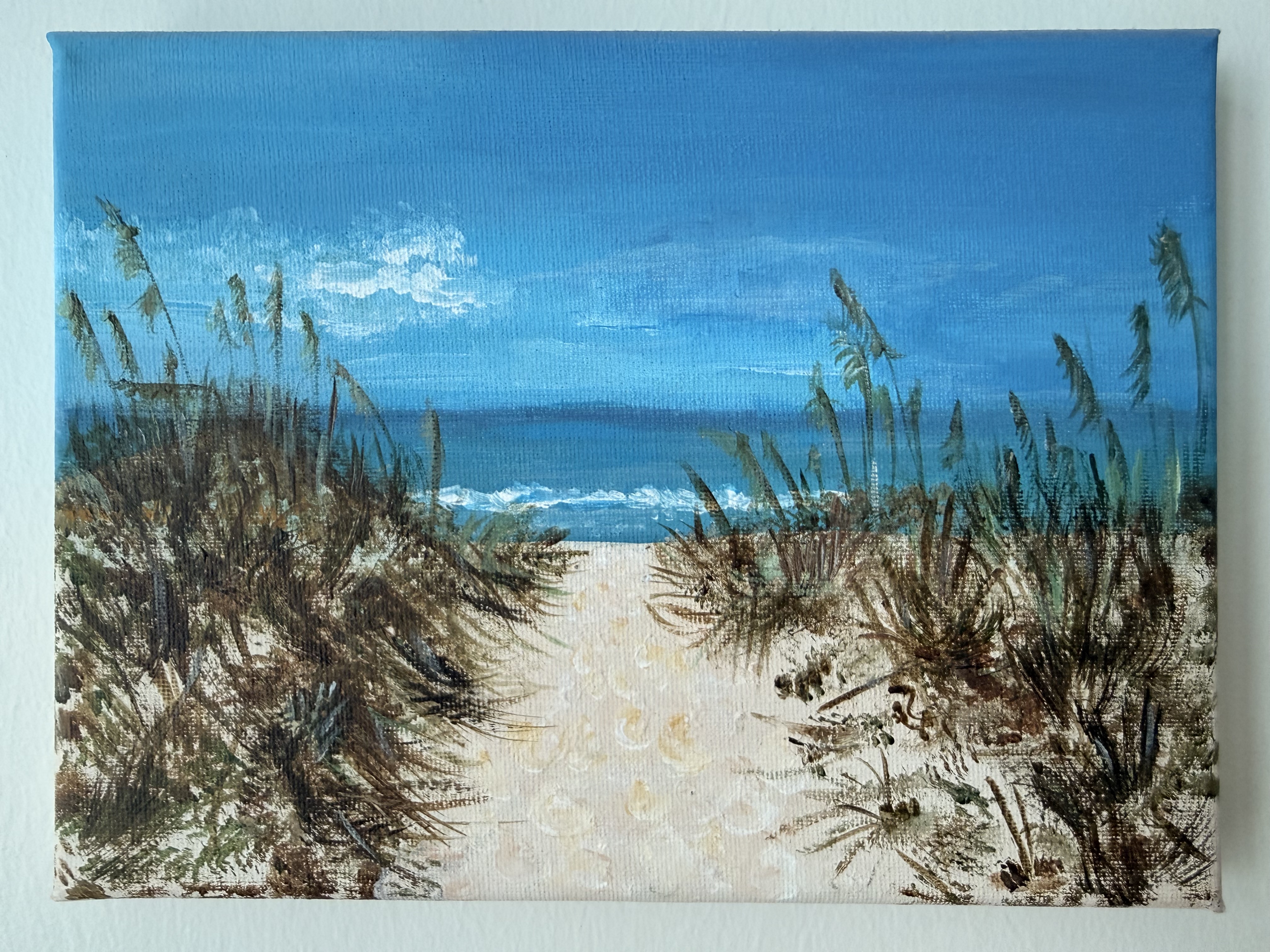 Going places: Pensacola beach by Gabriela Galatanu, scenic beach view with sandy path