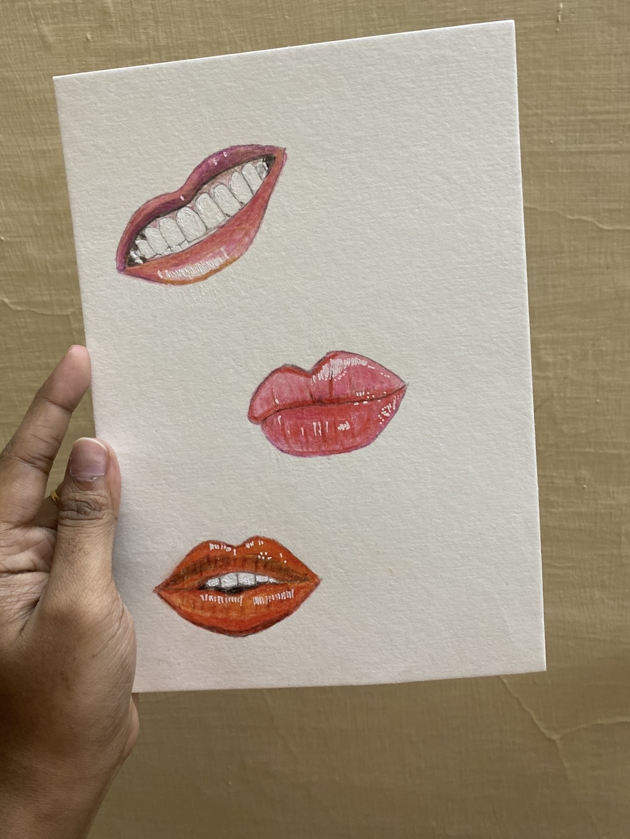 Choose me✅ by K.DIRUSHA, artwork with three sets of lips