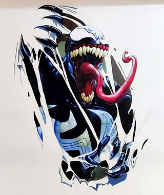 Acrylic painting on wall 