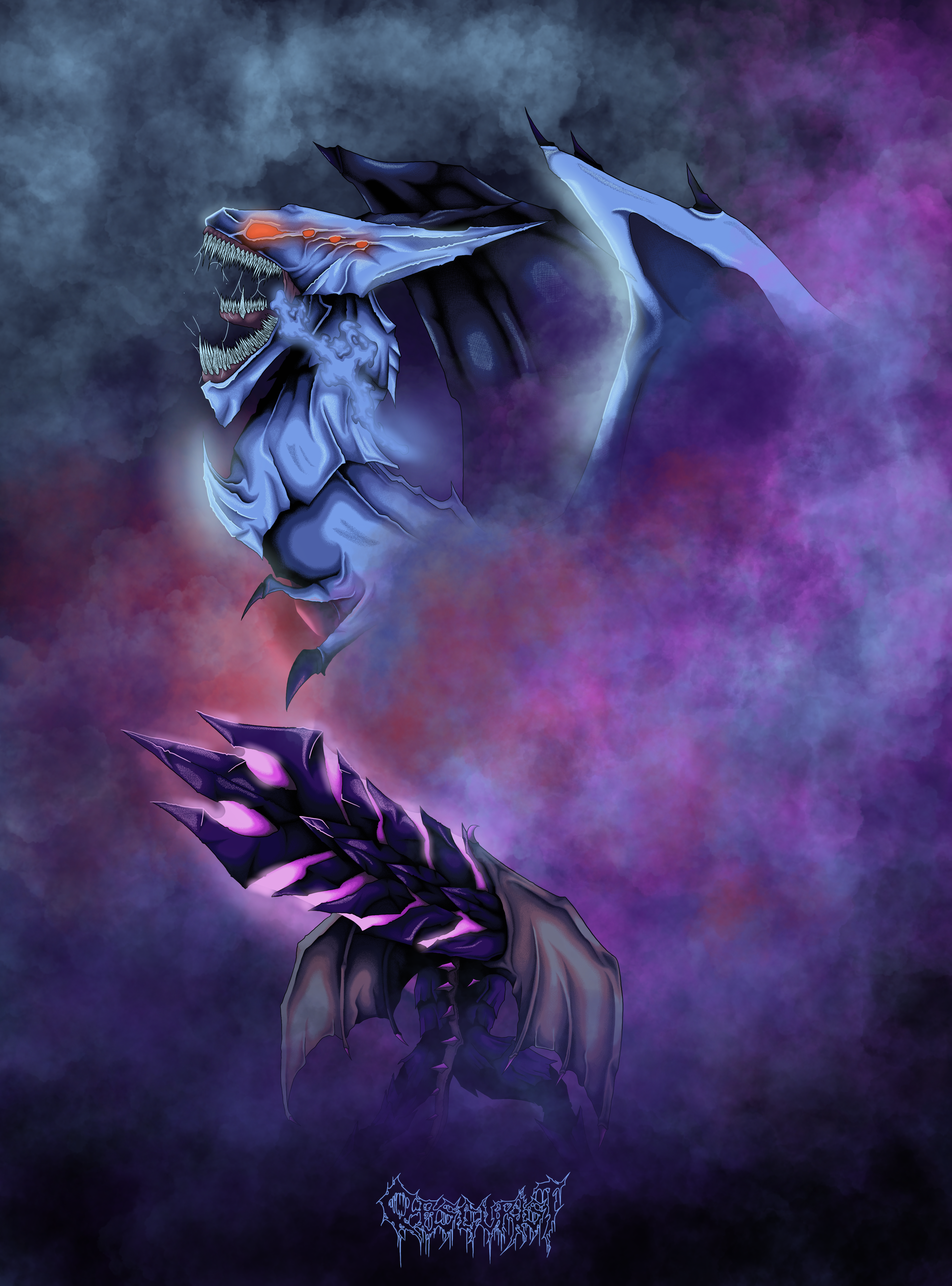 Monster Hunter by Keaton Brown, featuring a dramatic dragon-like creature