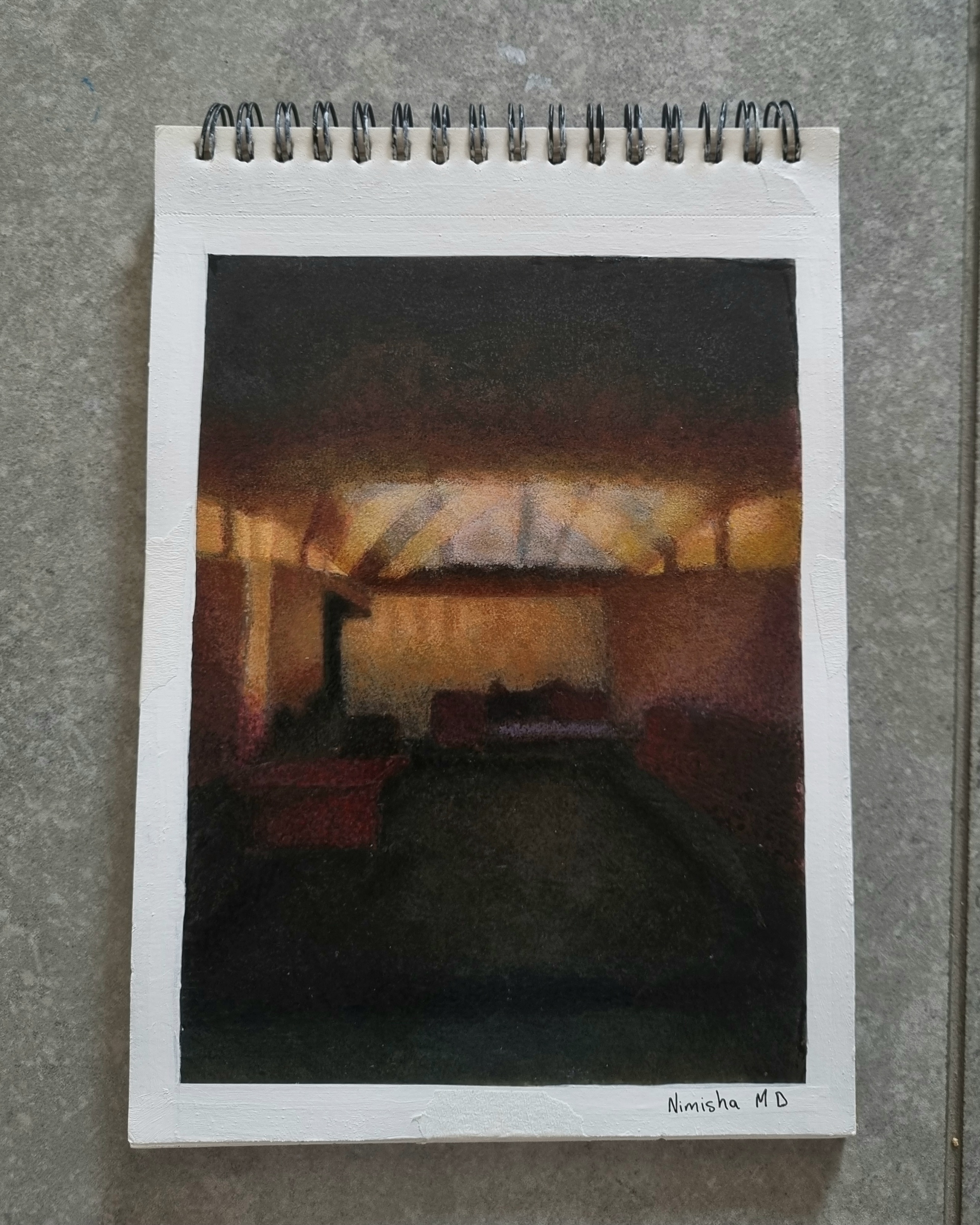 The beauty of the night by Nimisha Dhakaan, an interplay of light and shadow