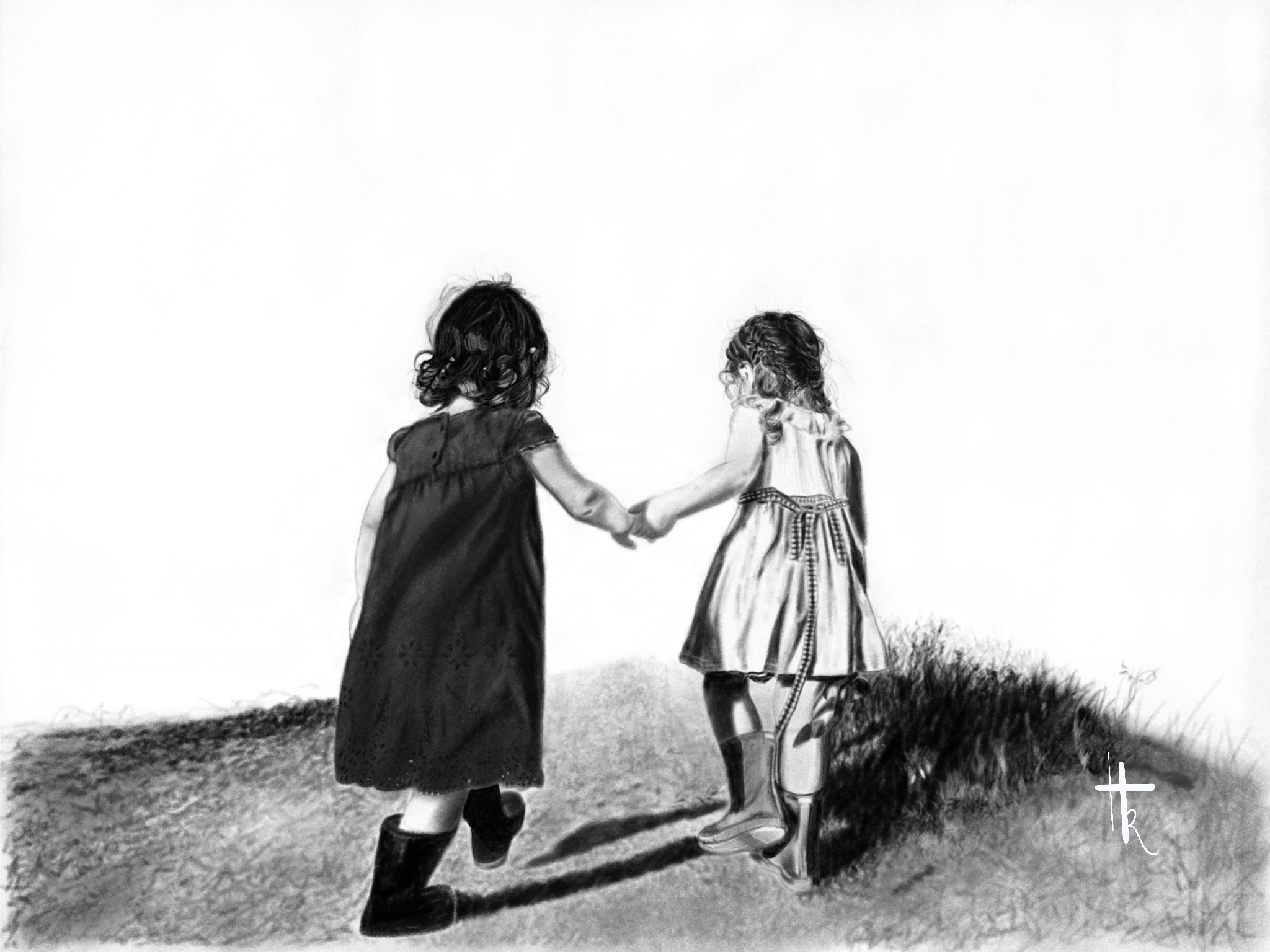 Friendship by Hannelie Kloppeer - children walking hand in hand