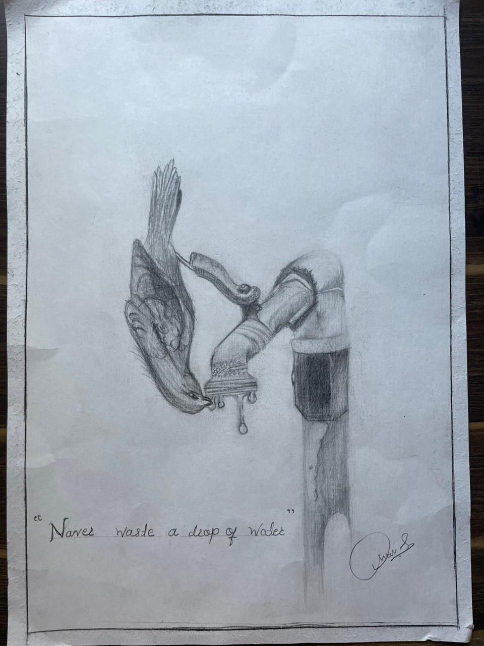 "NAVER WASTE A DROP OF WATER"