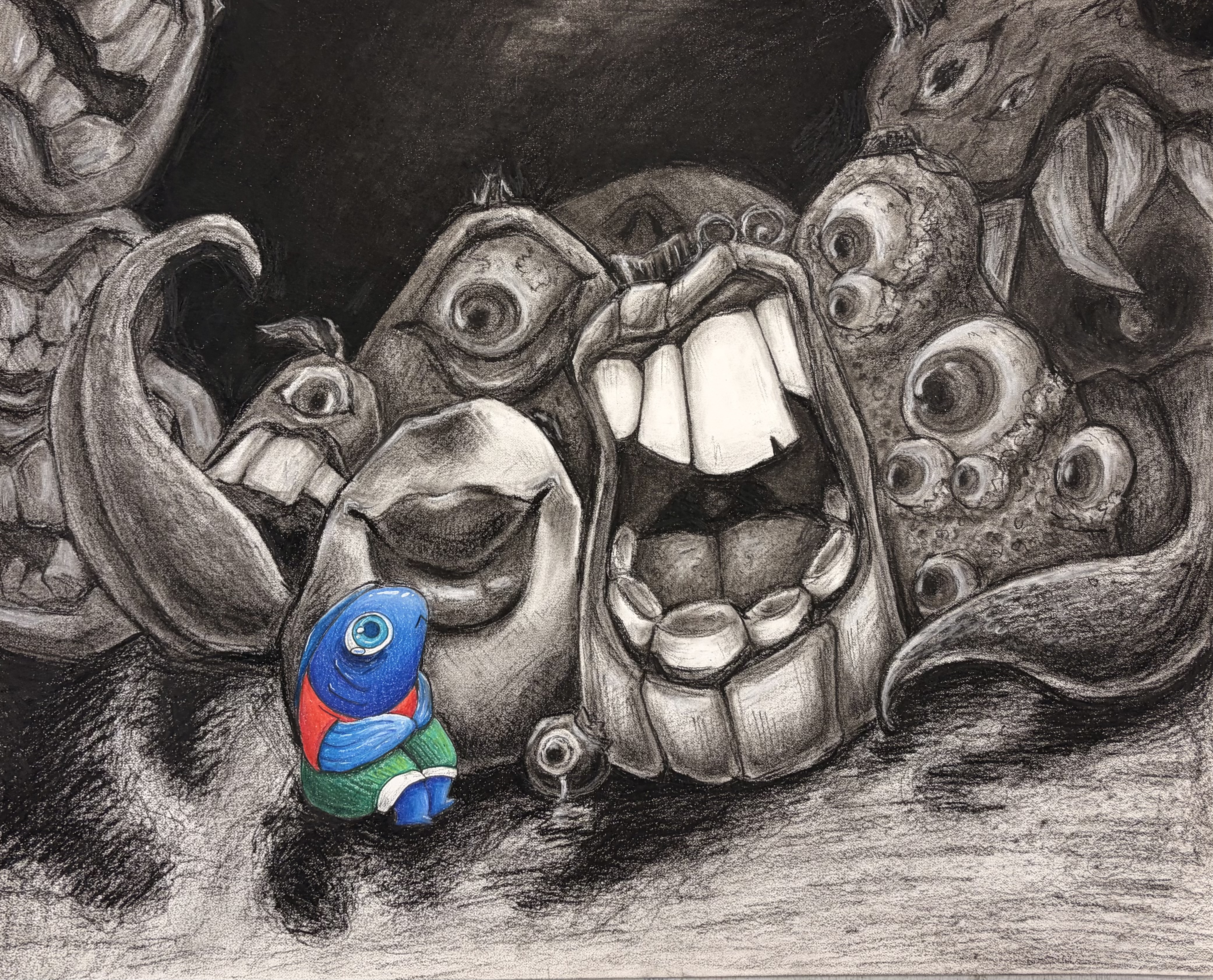 Lachanophobia by Katherine Ahn, surreal distorted vegetables