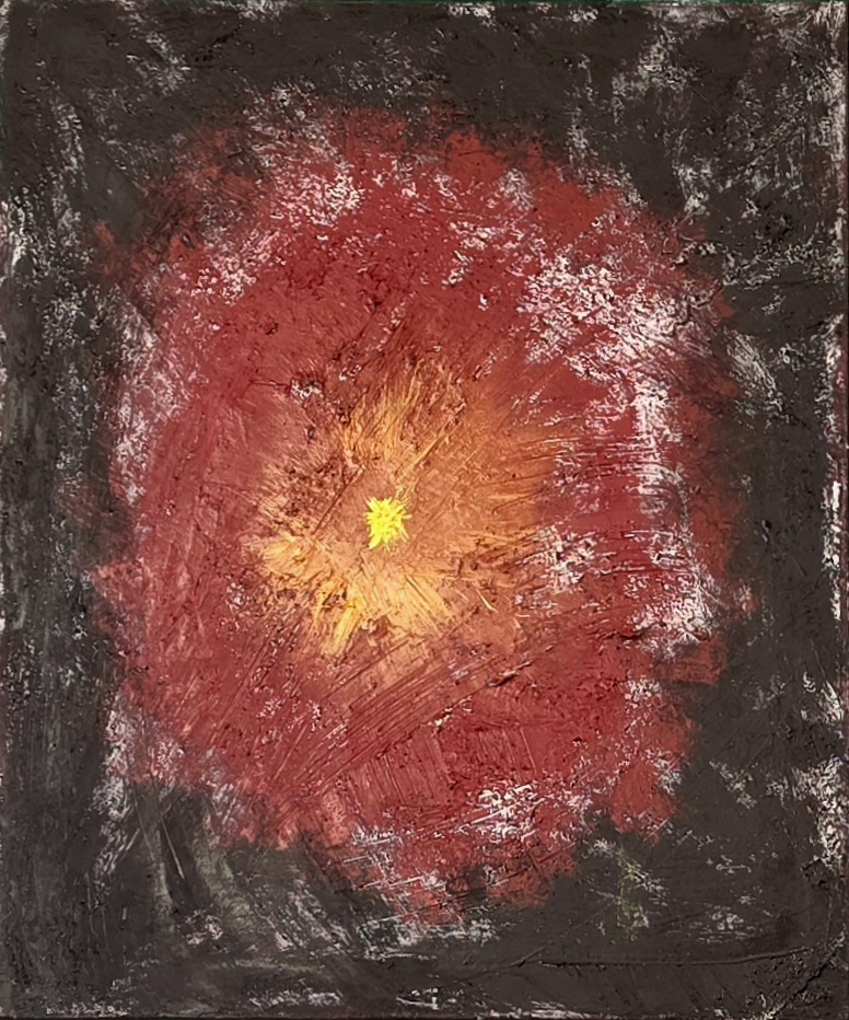 Core of Resilience by Durga Sutharsan, circular composition with glowing center