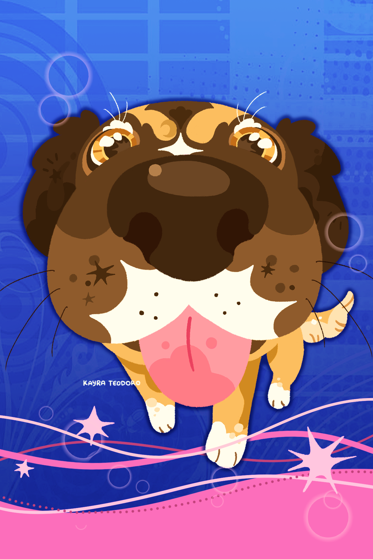 The Dog Oz by Kayra Teodoro - cartoonish dog with large nose and eyes