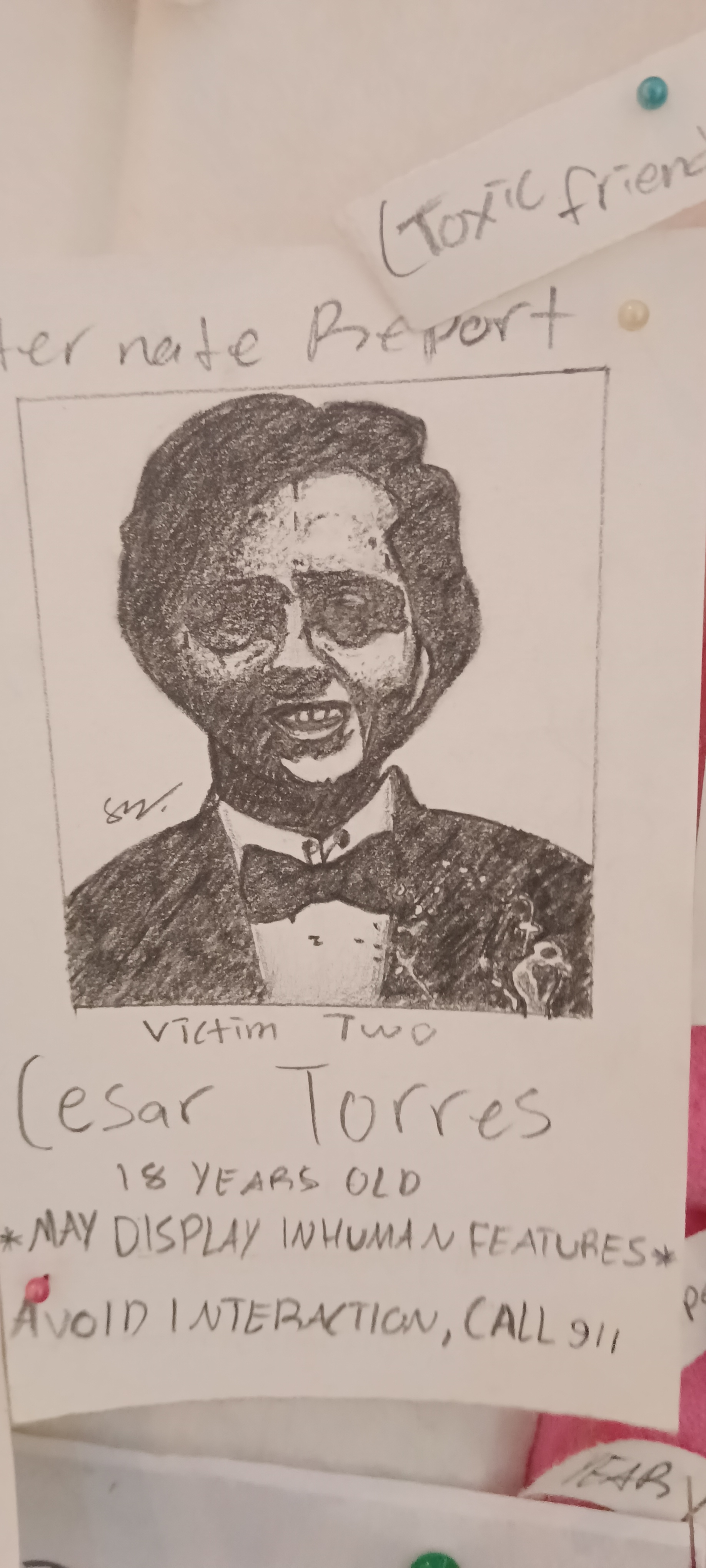 Lakaran anime by NOORSYAURAH BINTI SYAZREE, monochromatic portrait of young man in formal attire