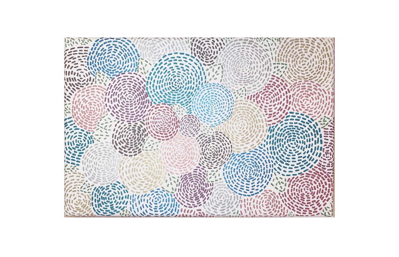 The Lines: Flowers. by Sara, vibrant circular flowers in various colors