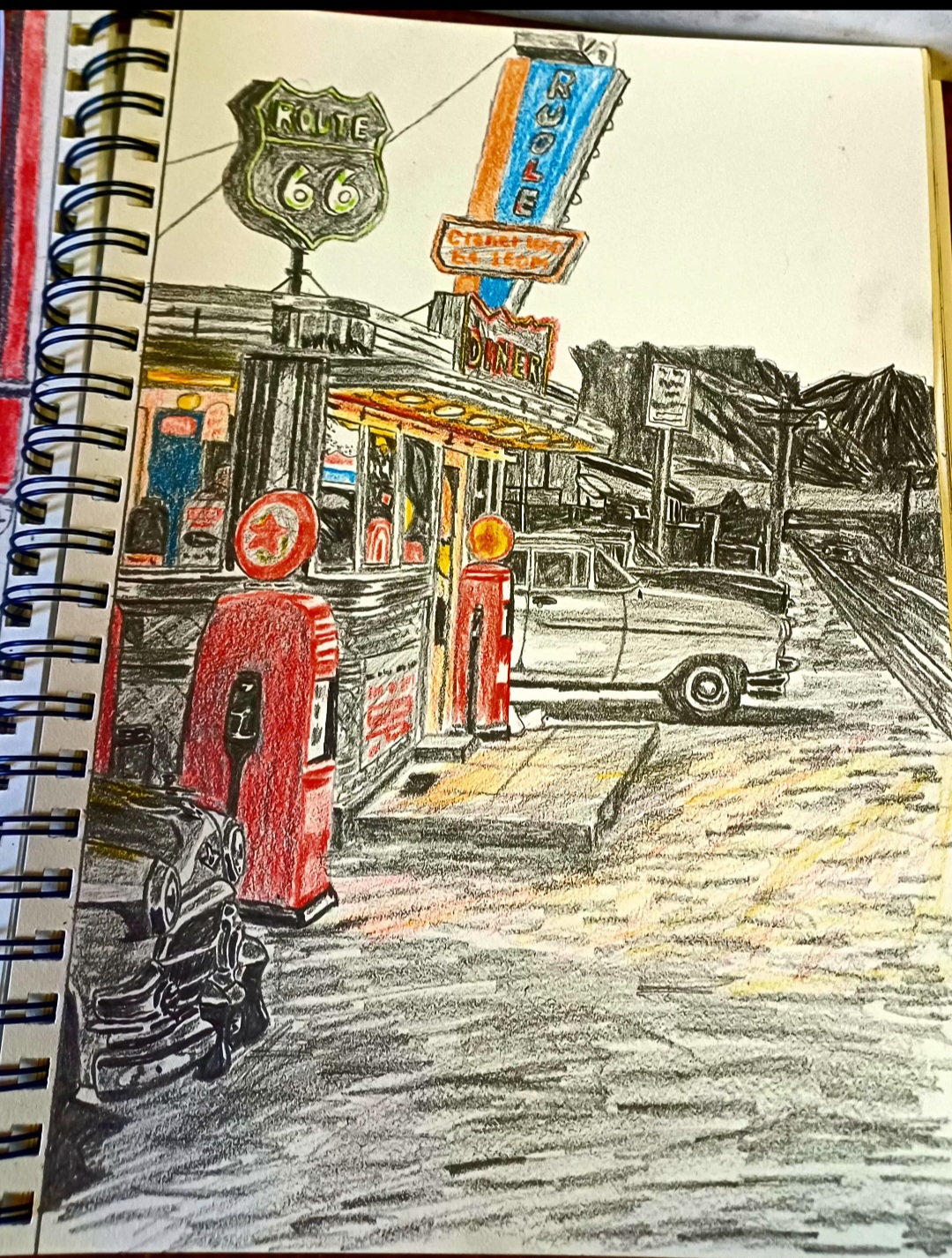 The 50s unleashed by Siphesihle Nkabinde - 1950s diner scene