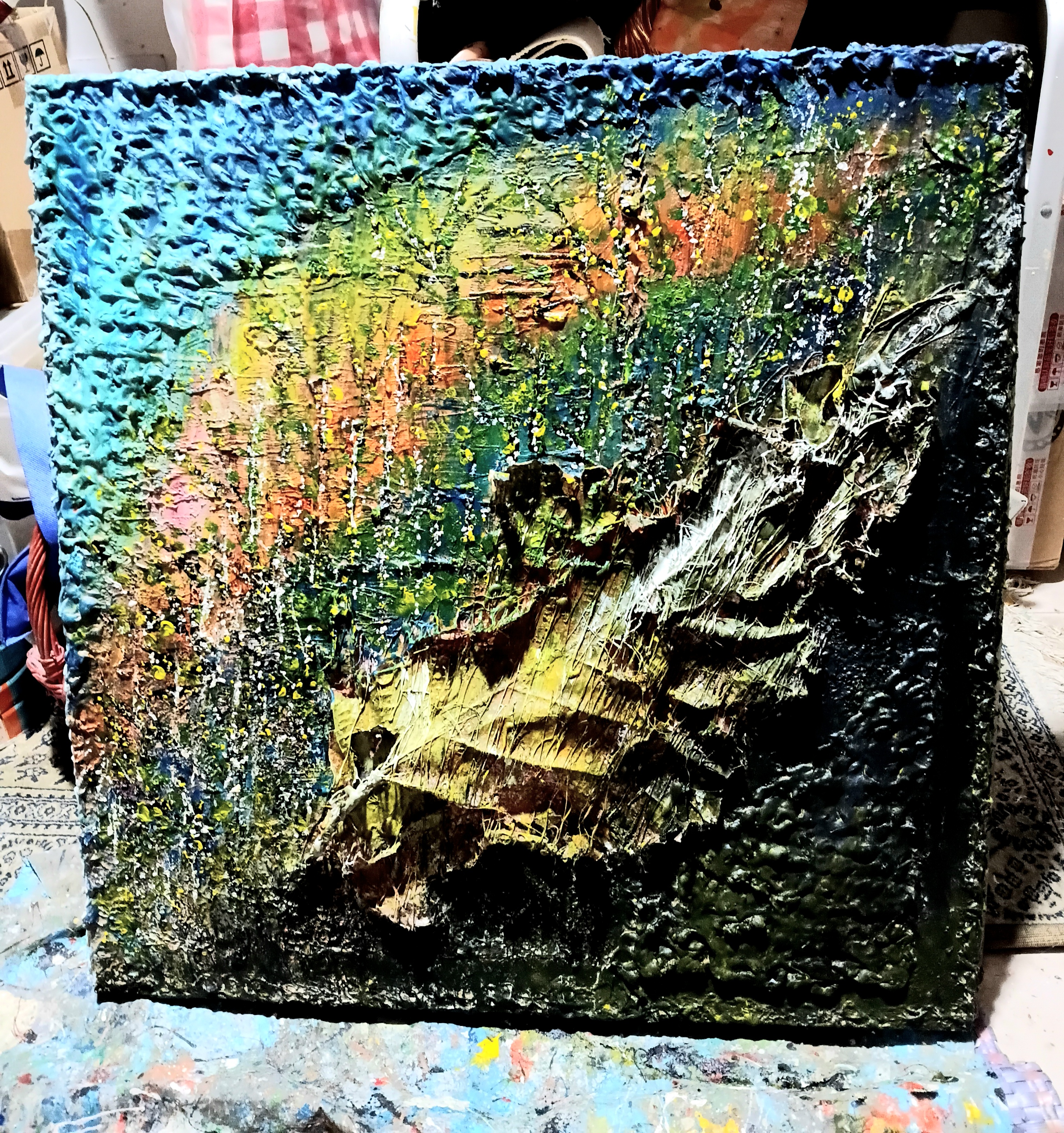 SOLITUDE by Mohamad Ariff Mohamood - abstract landscape with earthy tones