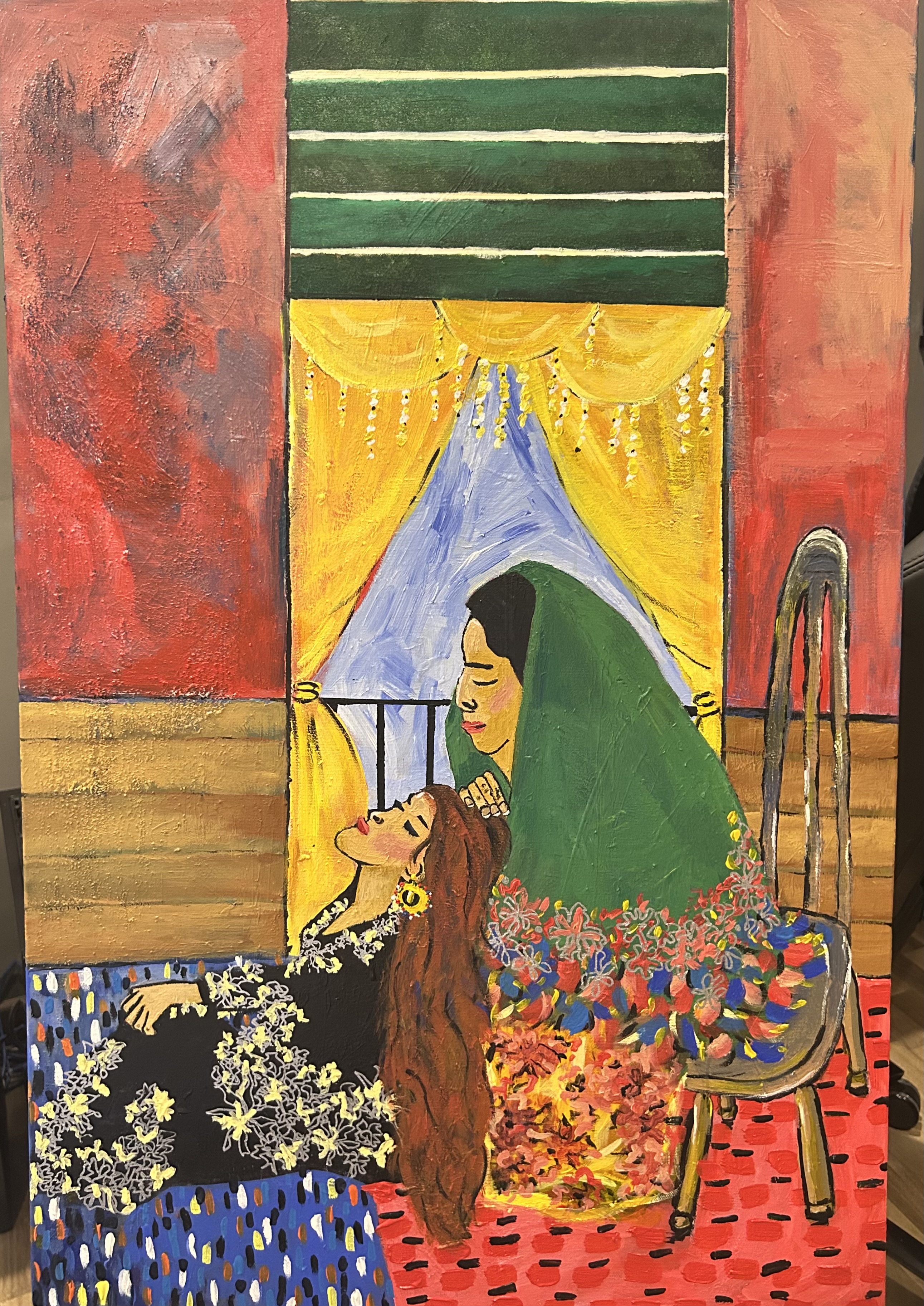 Belaian Bonda by Amelia Natasha bt Md Jafar - mother and daughter in warm setting