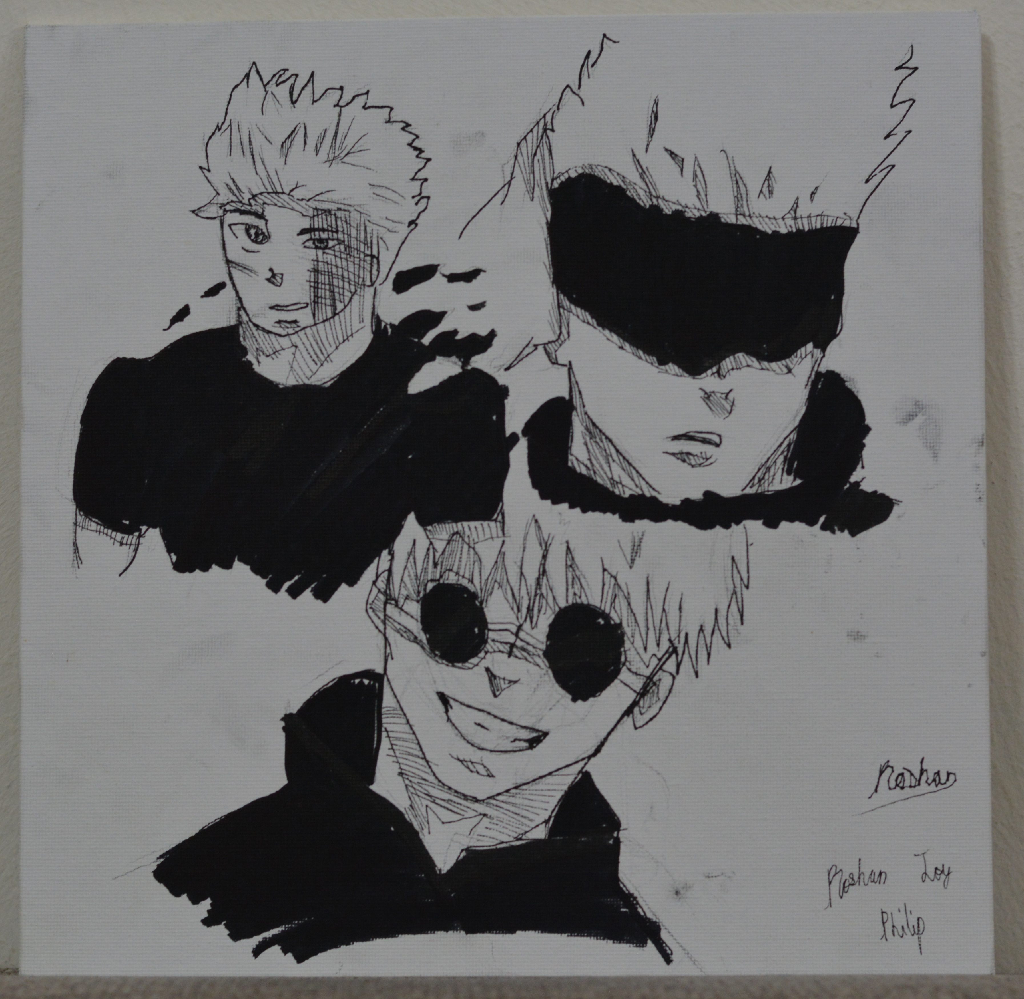 Anime series by Roshan Joy Philip featuring three anime character depictions