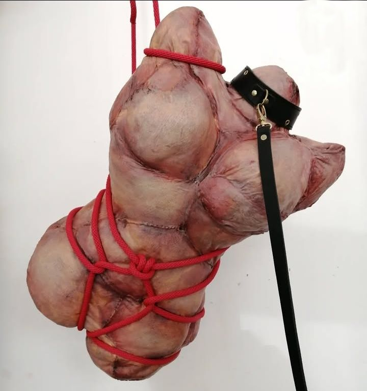 Suspended Beliefs by Emaan Luddy, sculptural form resembling female torso