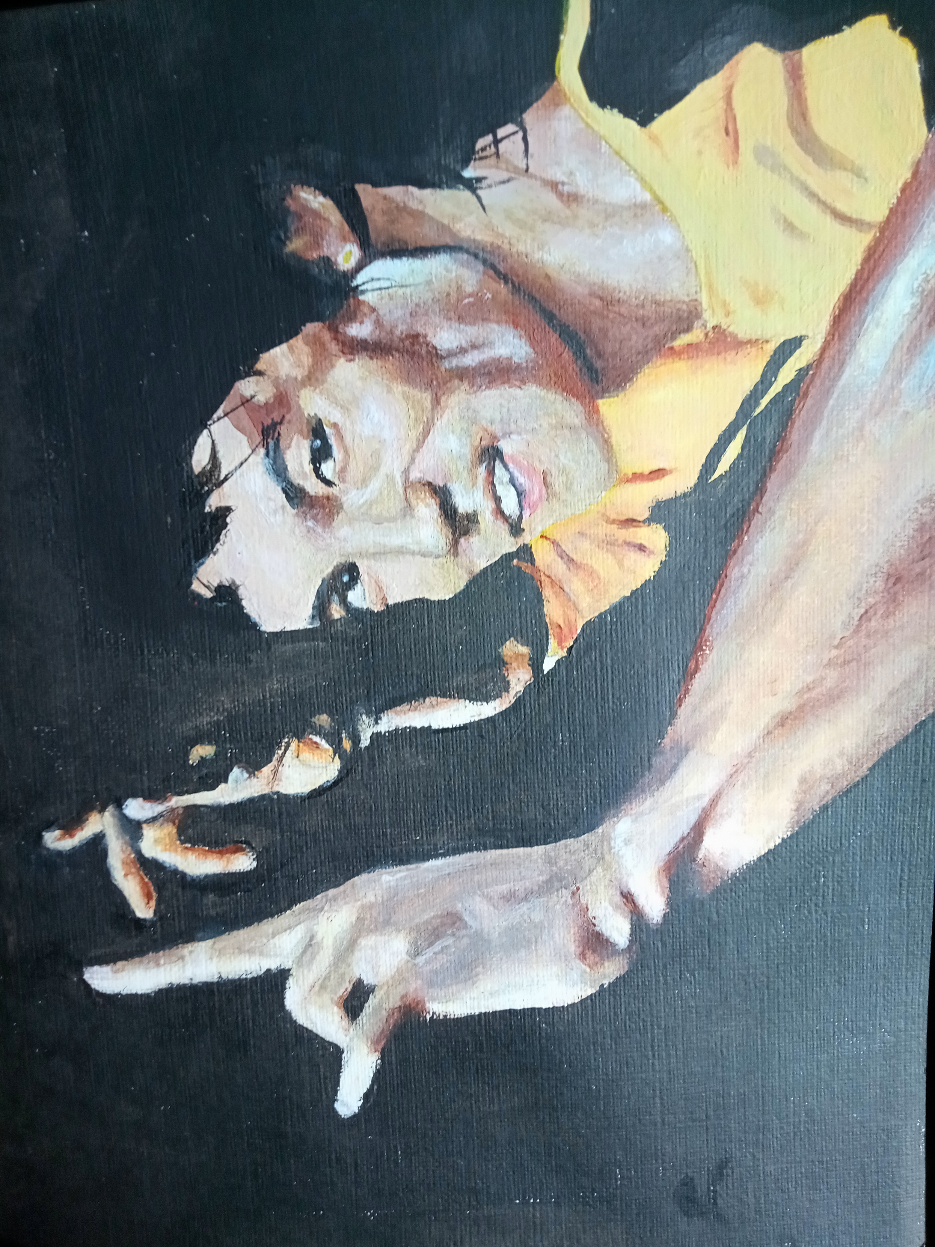 Little Dragon by Nicolas Hobbes Paul - individual in dynamic pose with bright yellow garment