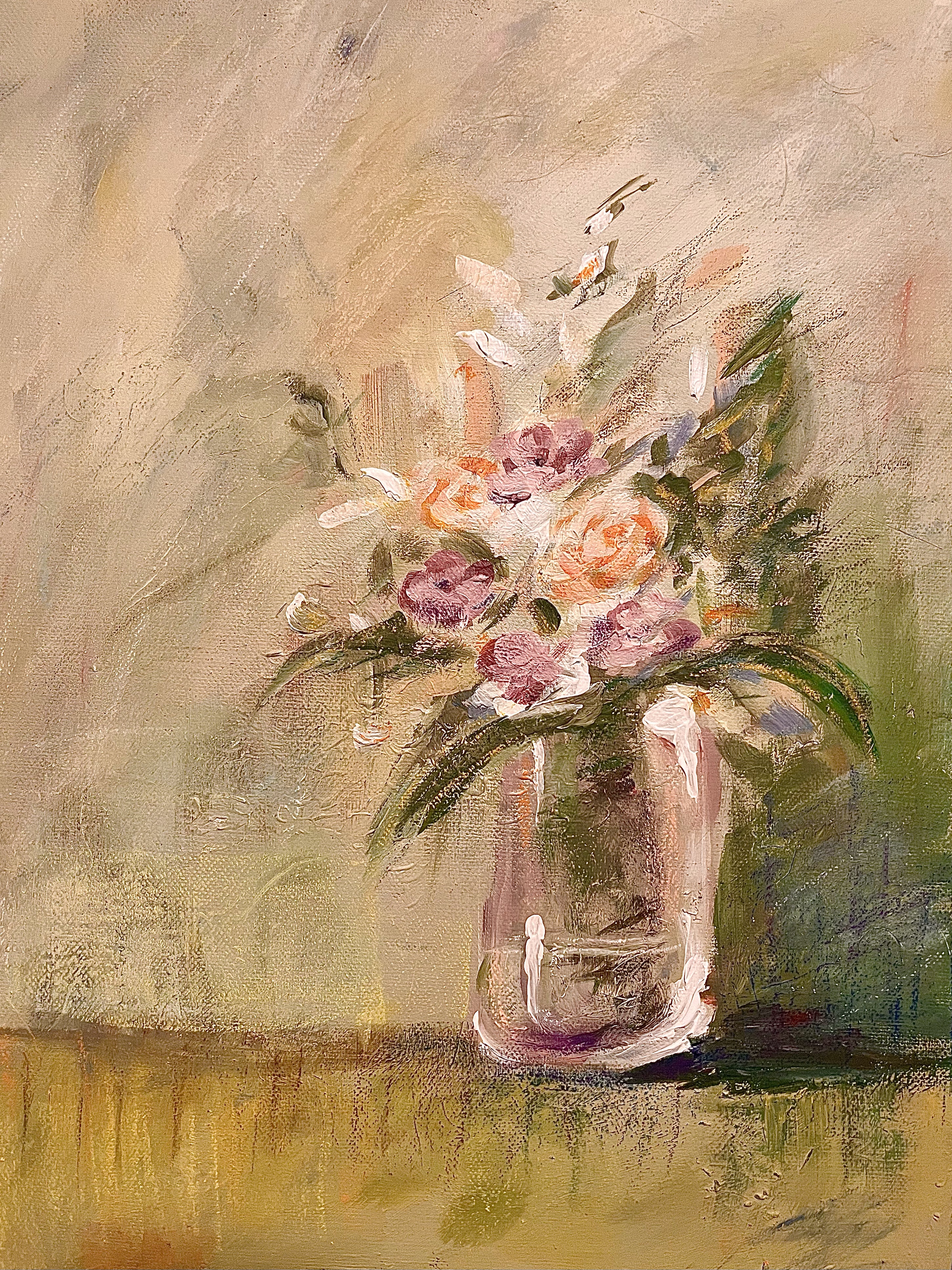 Flower Haze by Charles Davies, a delicate floral composition with a hazy backdrop