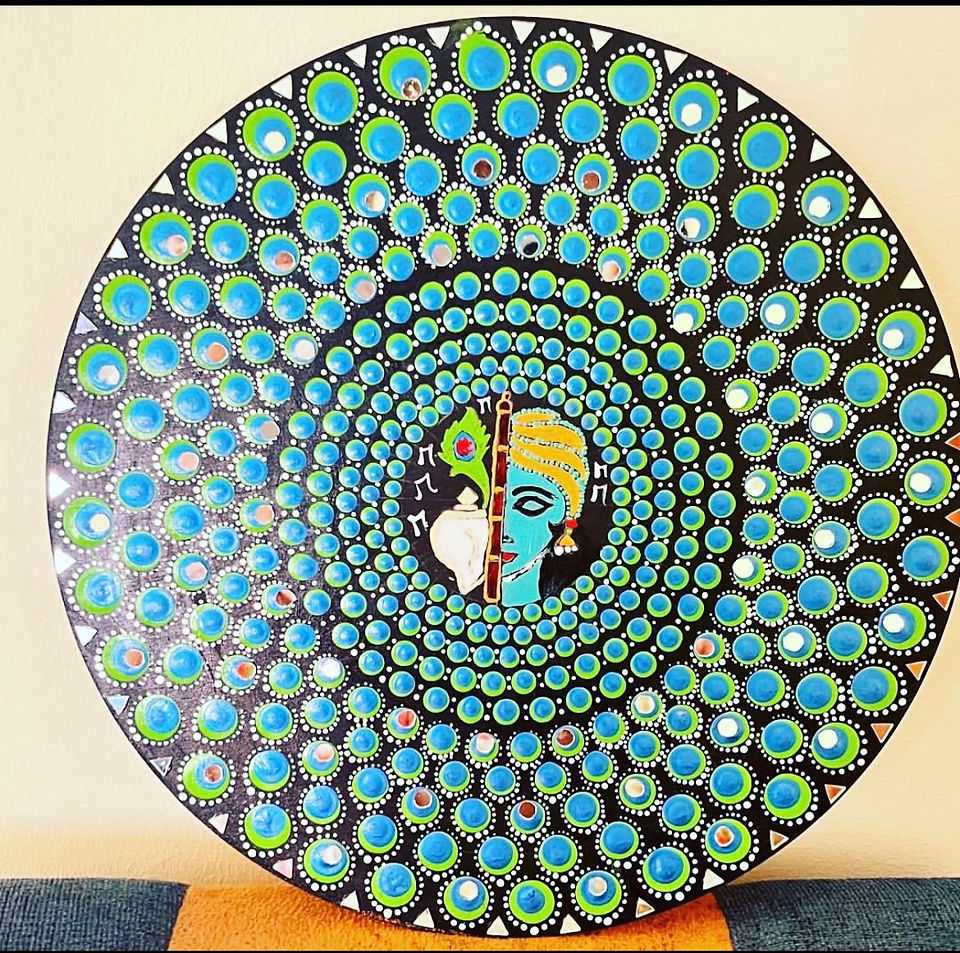 Dot mandala Krishna 