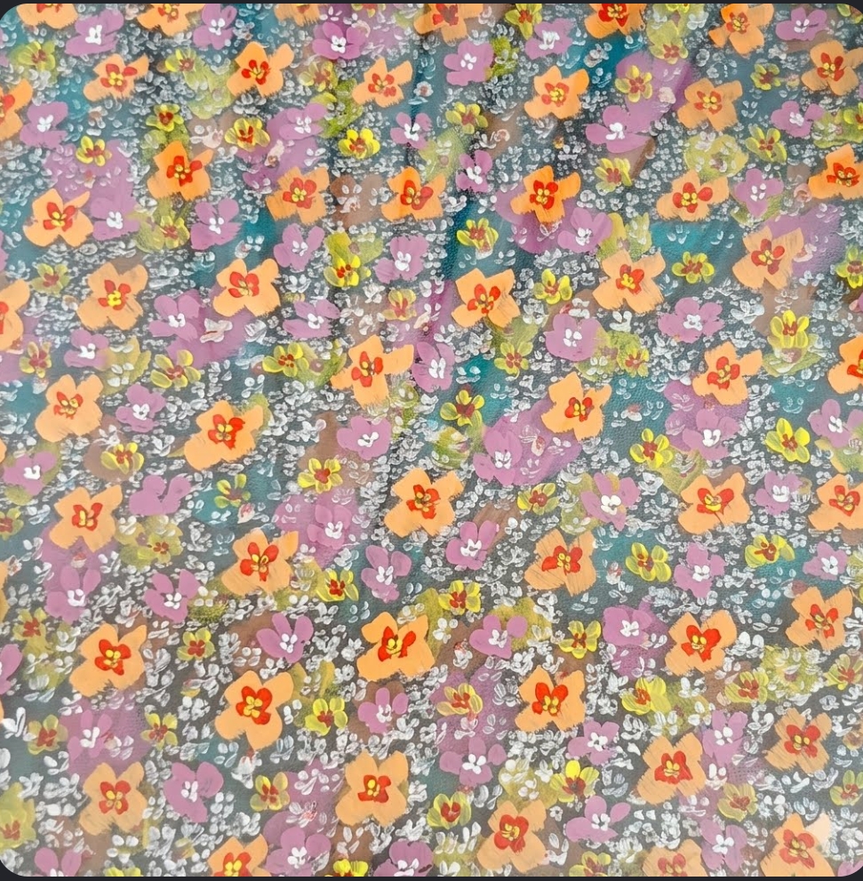 Al-Hubb (Love) by Zulfaqar Ali, vibrant floral composition