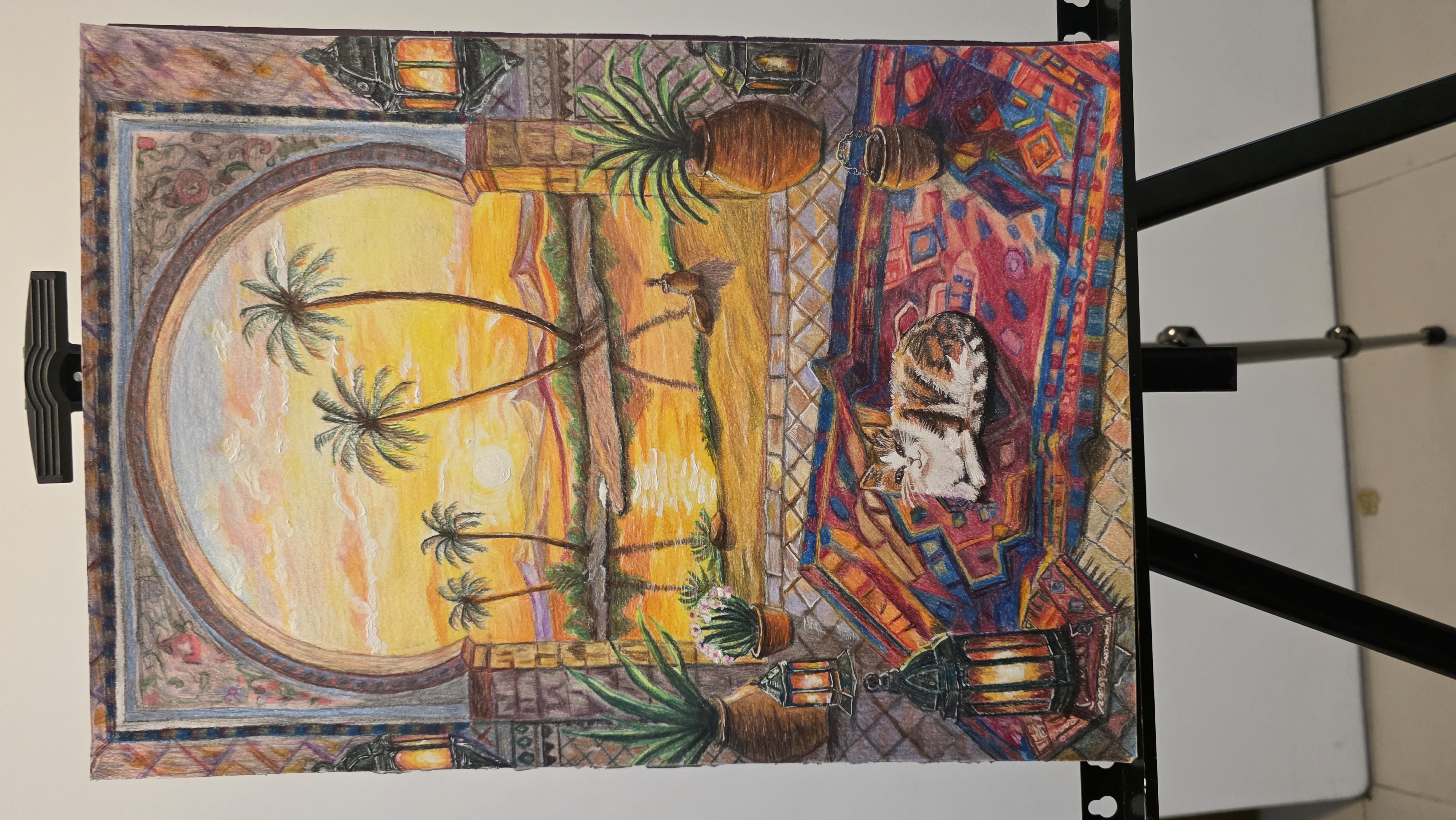 Golden Peace by Priyanka Lachhiramka, scene through grand archway