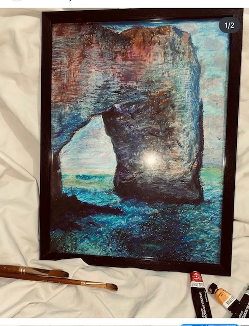 Carved by the sea. by Ayesha Shafiqueahmed Shaikh showing a coastal arch and ocean
